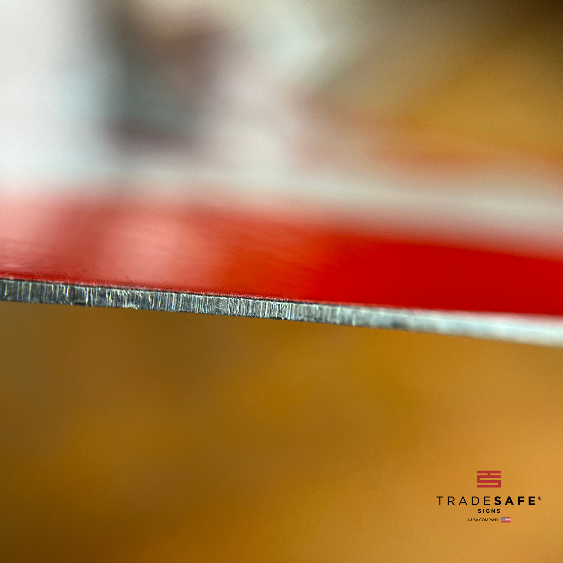 thickness of tradesafe's aluminum sign