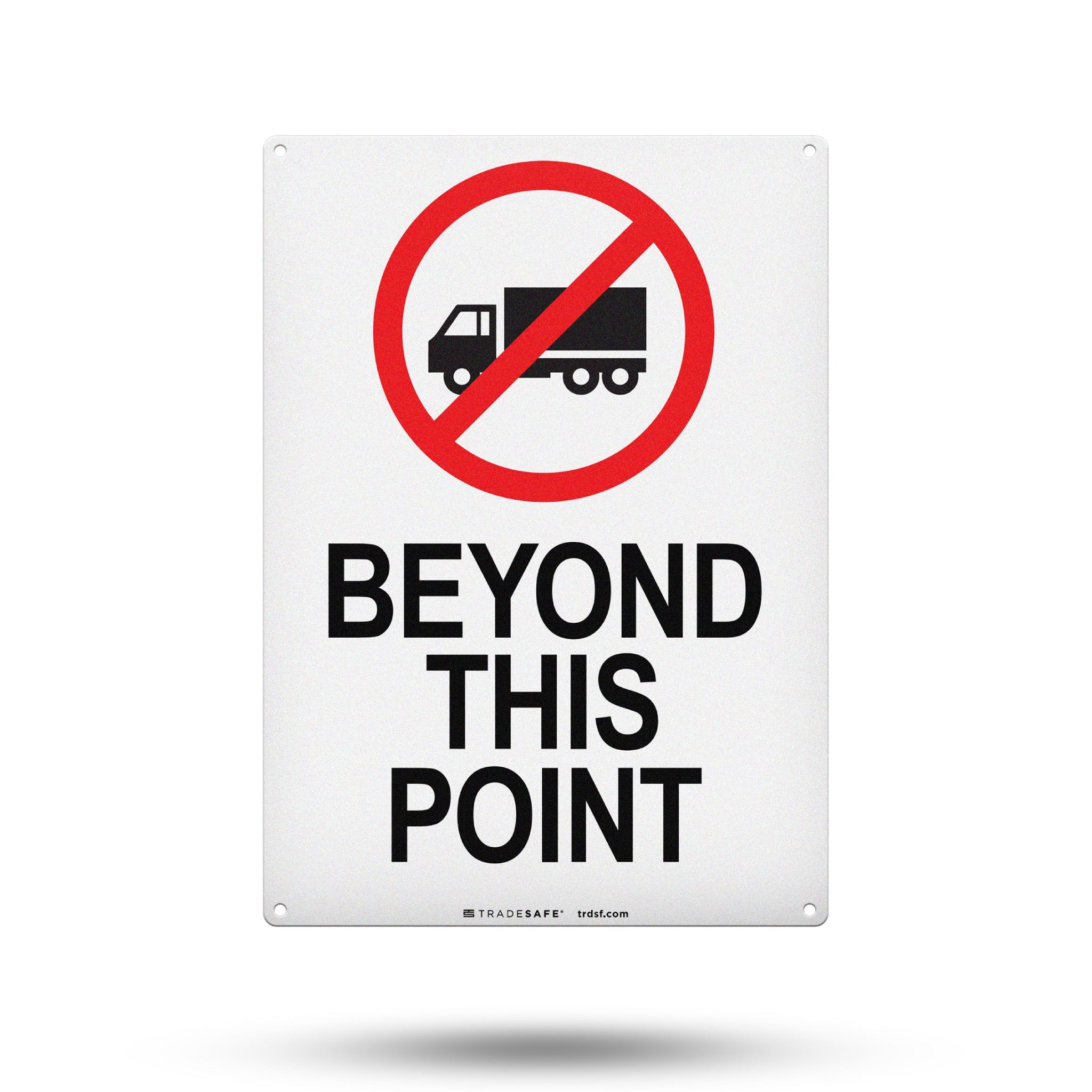 No Truck Beyond This Point Sign Aluminum Safety Signs TRADESAFE no-truck-beyond-this-point-sign-aluminum-safety-signs-tradesafe