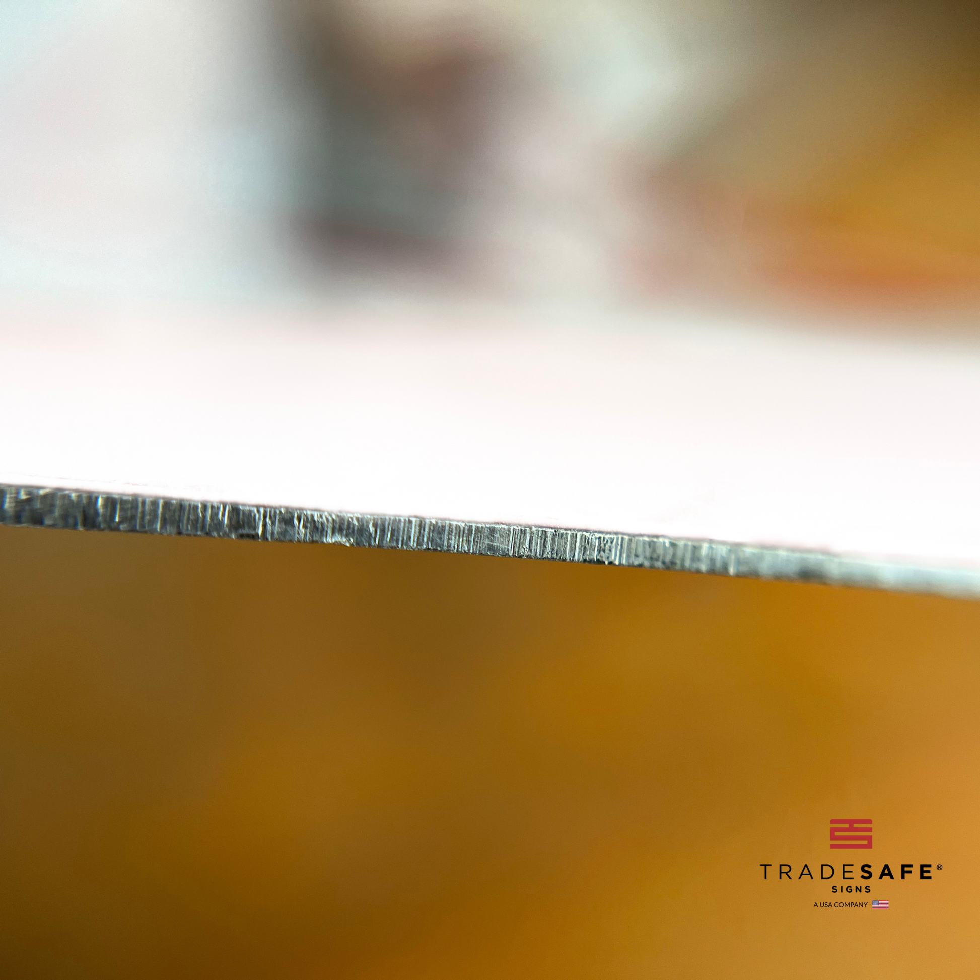 thickness of tradesafe's aluminum sign