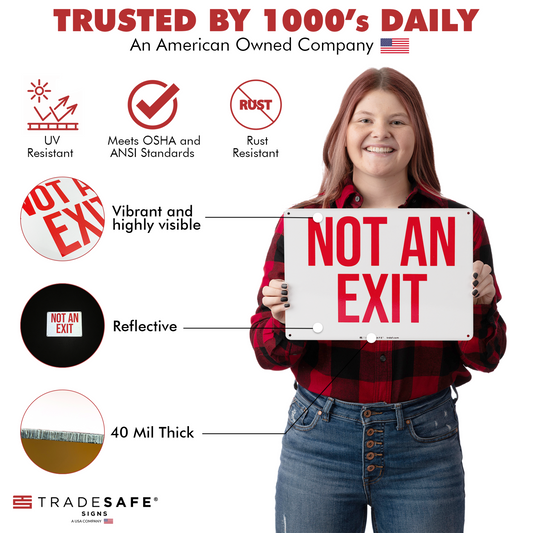 product attributes of not an exit sign