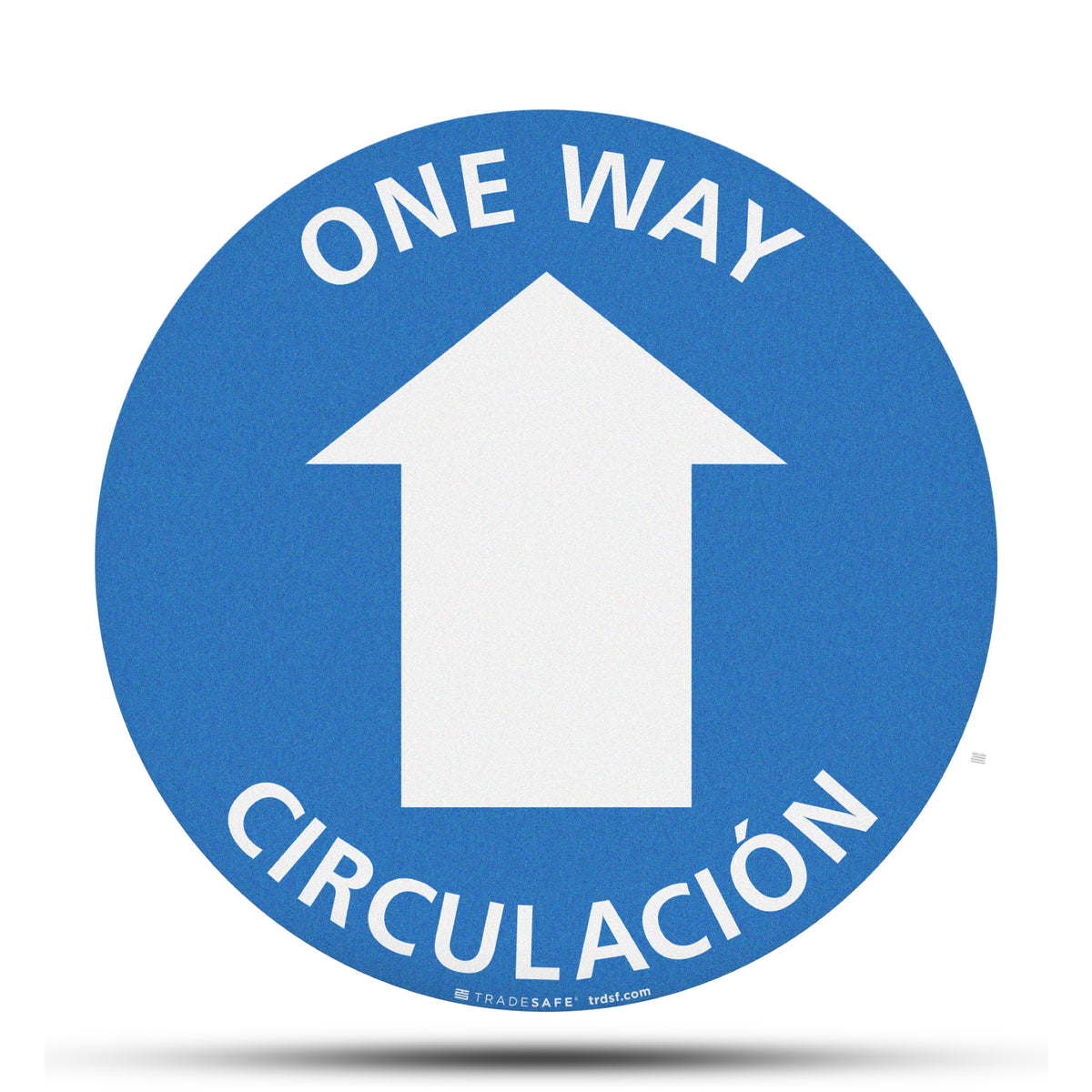 One Way Iso Sign One Way Sign - Bilingual Anti-Slip Floor Sign