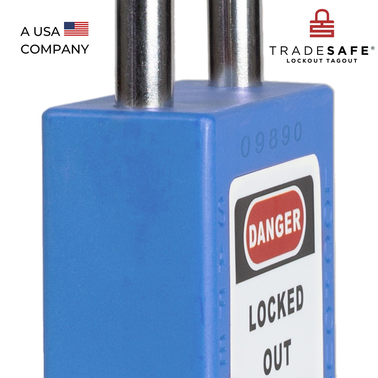 Blue Keyed Different Lockout Locks - 2 Keys - 7 Pack | TRADESAFE