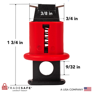 pin out standard miniature circuit breaker lockout with dimensions