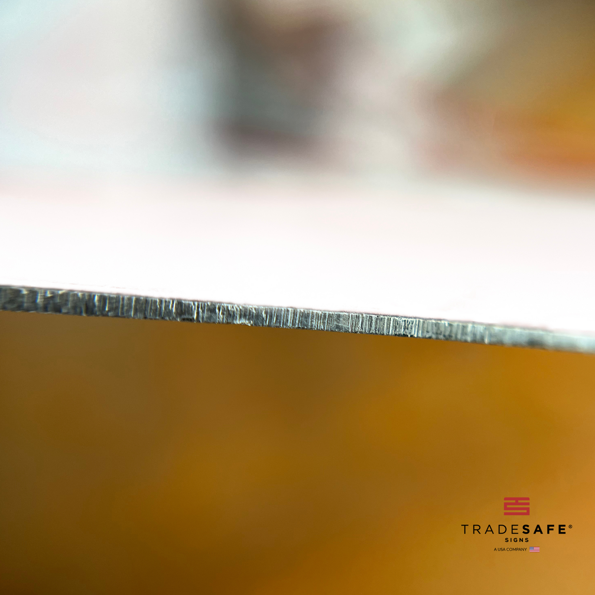 thickness of tradesafe's aluminum sign