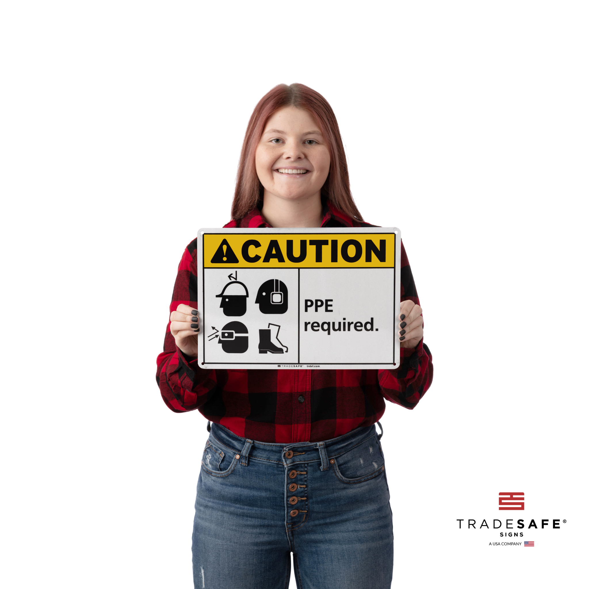 PPE Required Sign - Aluminum PPE Signs | TRADESAFE