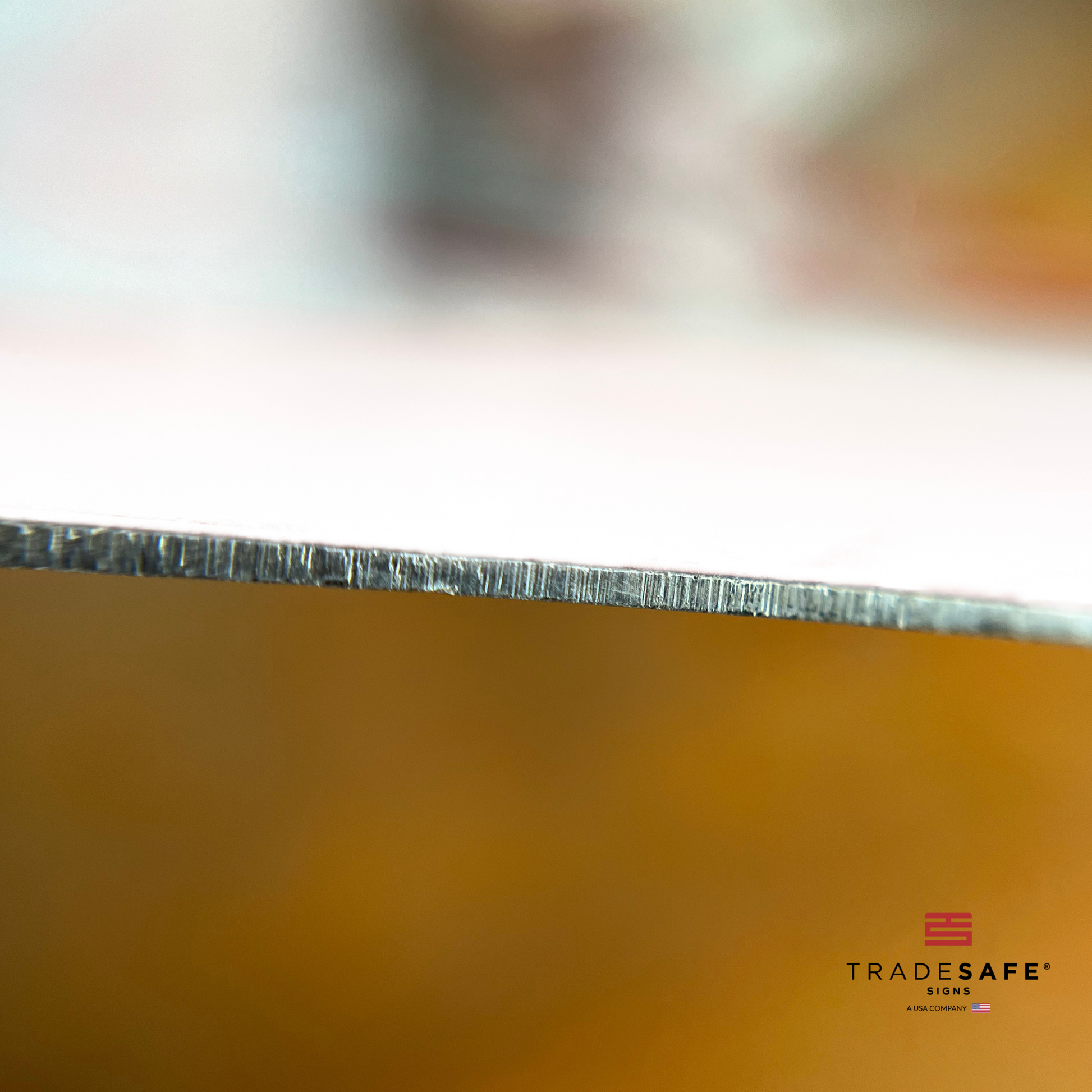 thickness of tradesafe's aluminum sign