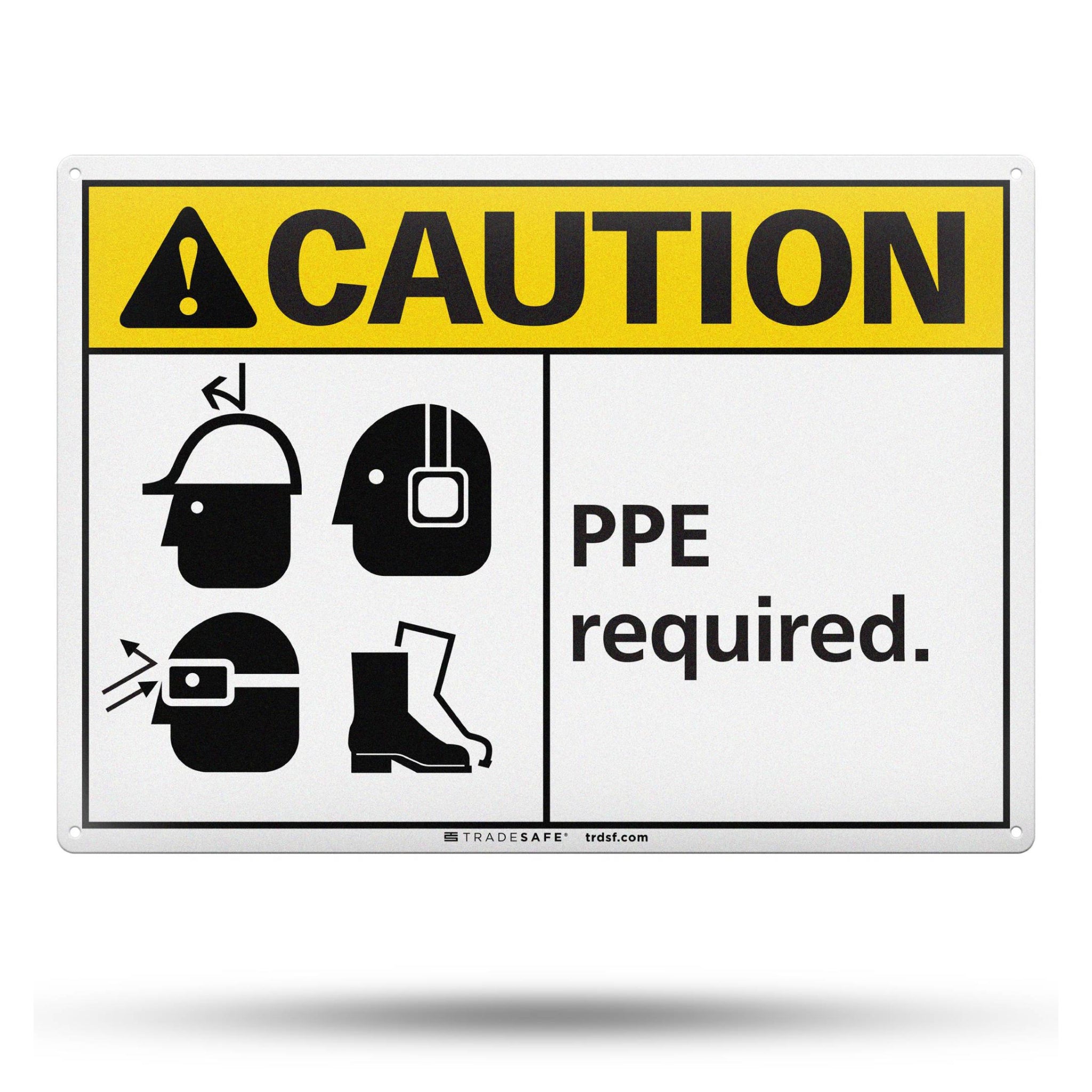 PPE Required Aluminum Sign