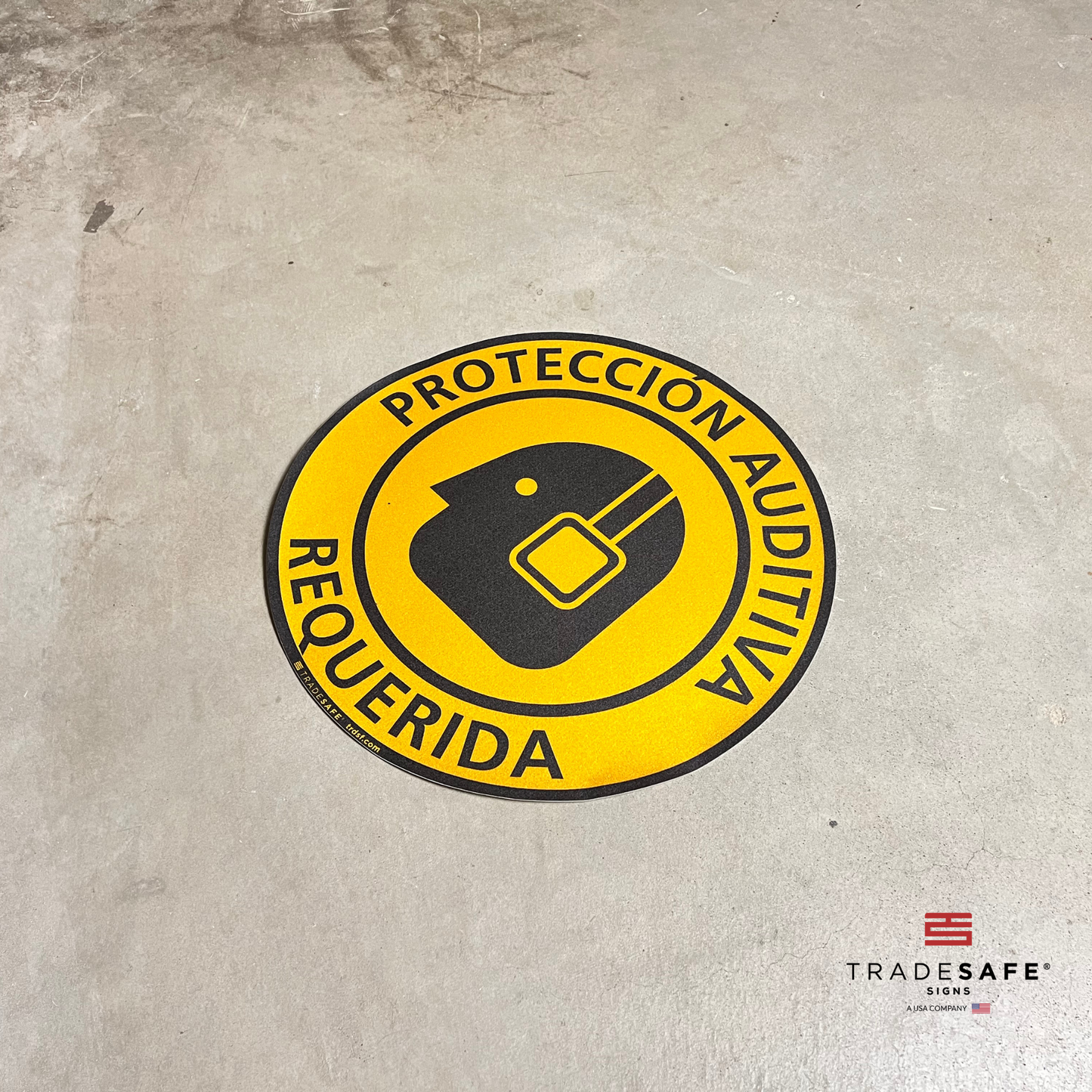 hearing protection required sign in spanish