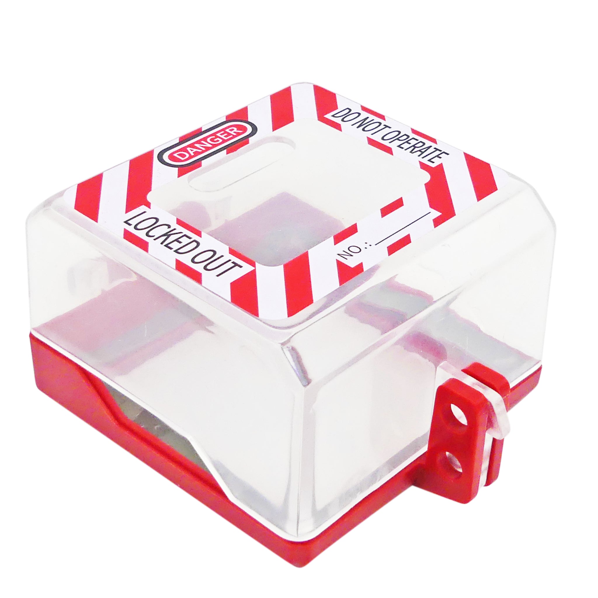 Large Push Button Cover Lockout - Box Type | TRADESAFE