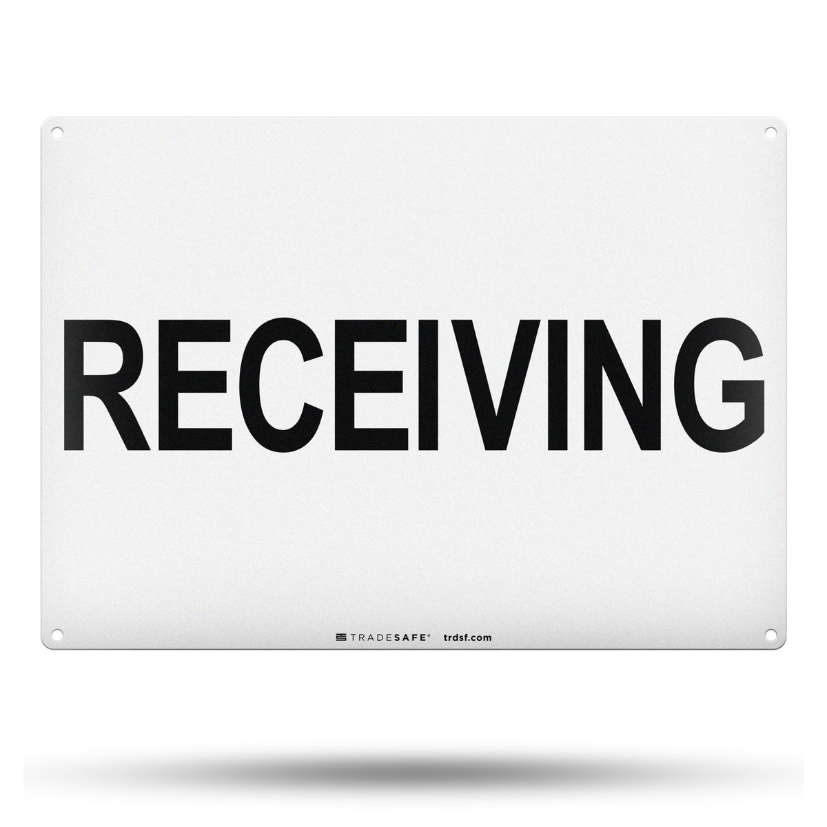 Computer Receiving Area. Sign Receiving Sign - Aluminum Facility Signs | TRADESAFE