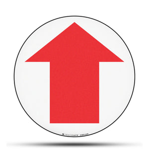 red arrow up sign vinyl sticker