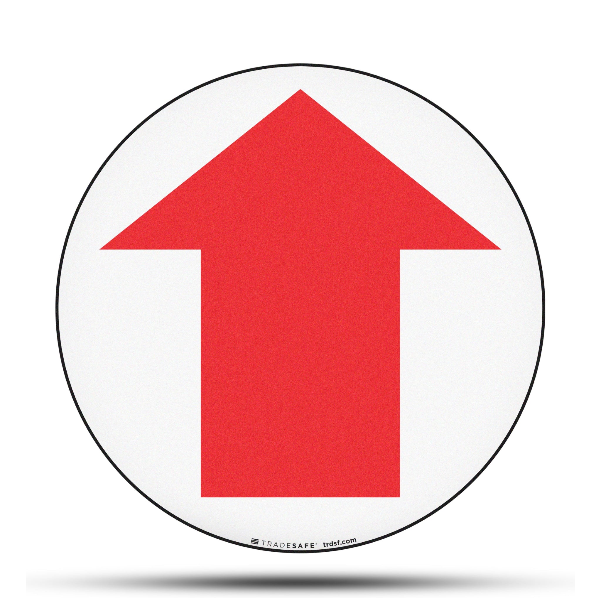 Red Arrow Sign - Anti-Slip Floor Decal | TRADESAFE