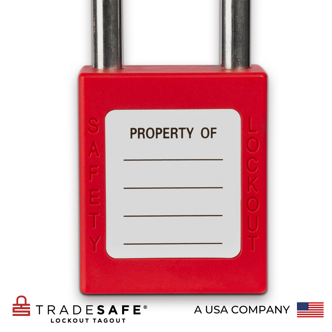 Red Keyed Different Lockout Locks 1 Key 7 Pack TRADESAFE