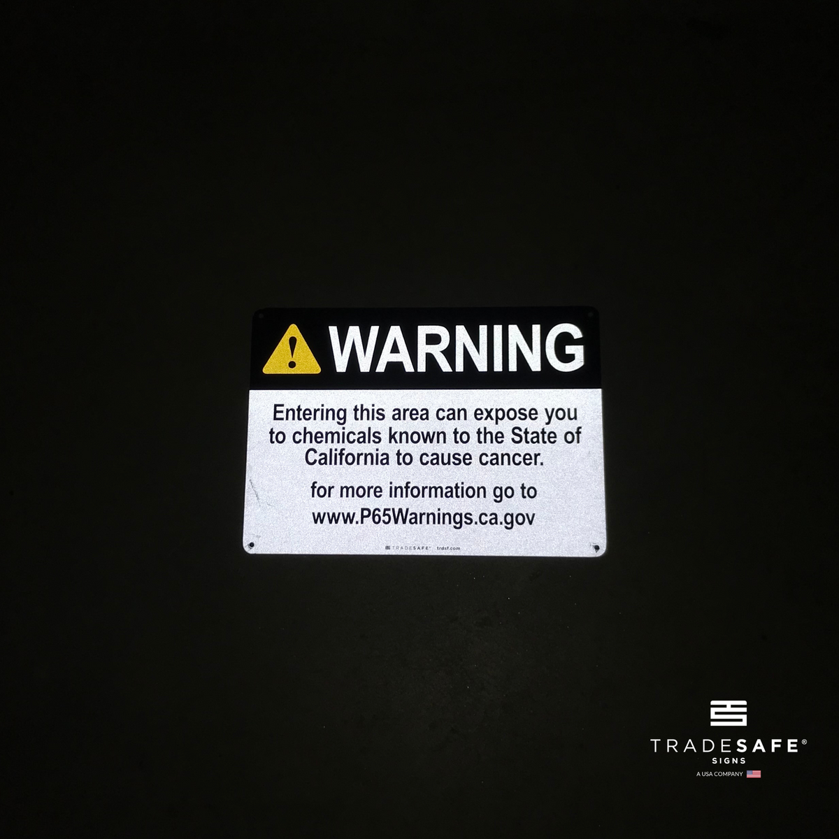 Cancer Causing Label Prop-65 Sign Cancer-causing Chemicals - Aluminum Warning Sign | TRADESAFE