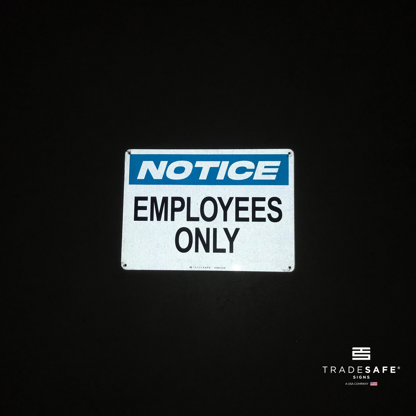 Employees Sign Texture Employees Only Sign - Aluminum Employee Only Sign | TRADESAFE