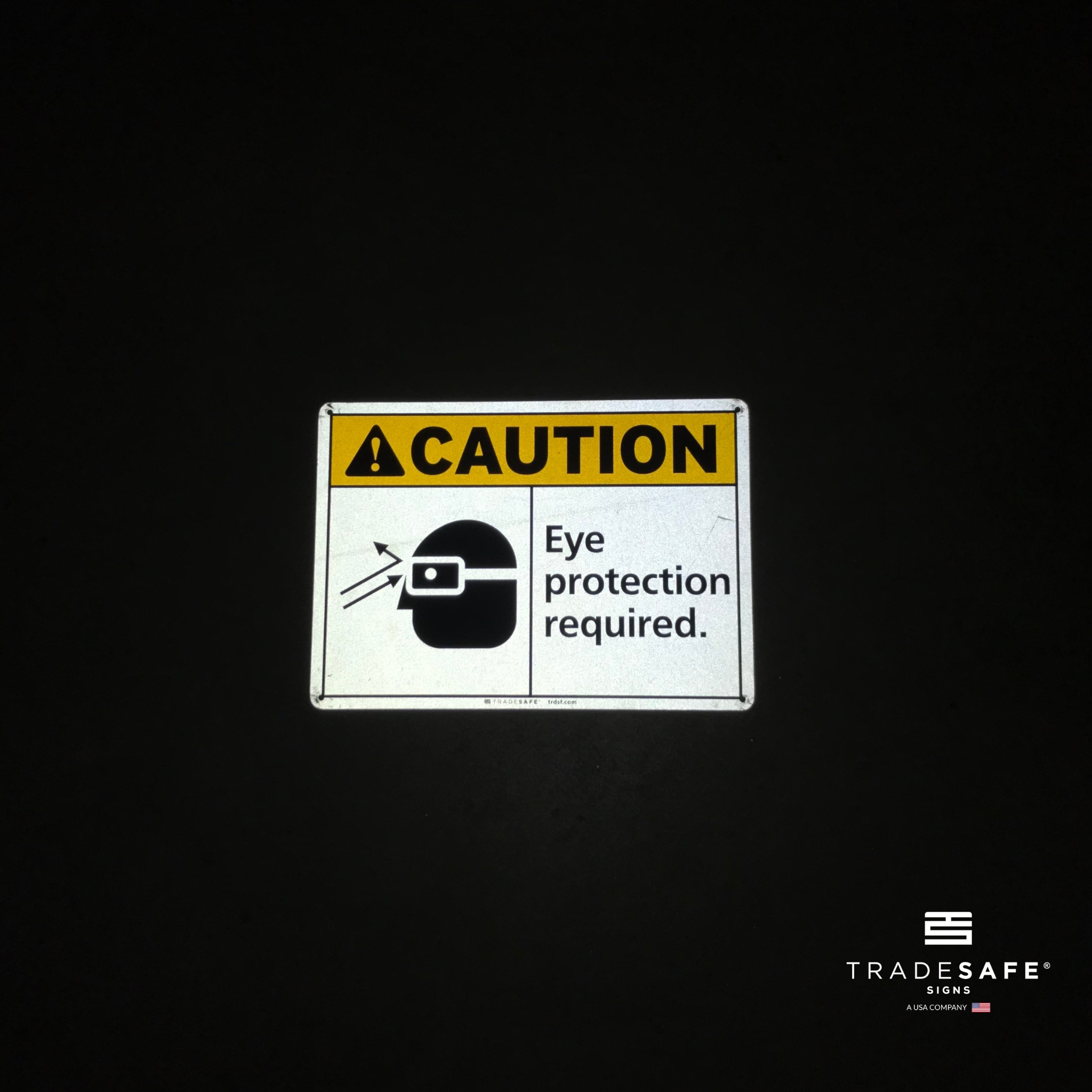 Eye Protection Requires Sign Eye Protection Required Sign - Aluminum PPE Signs | TRADESAFE