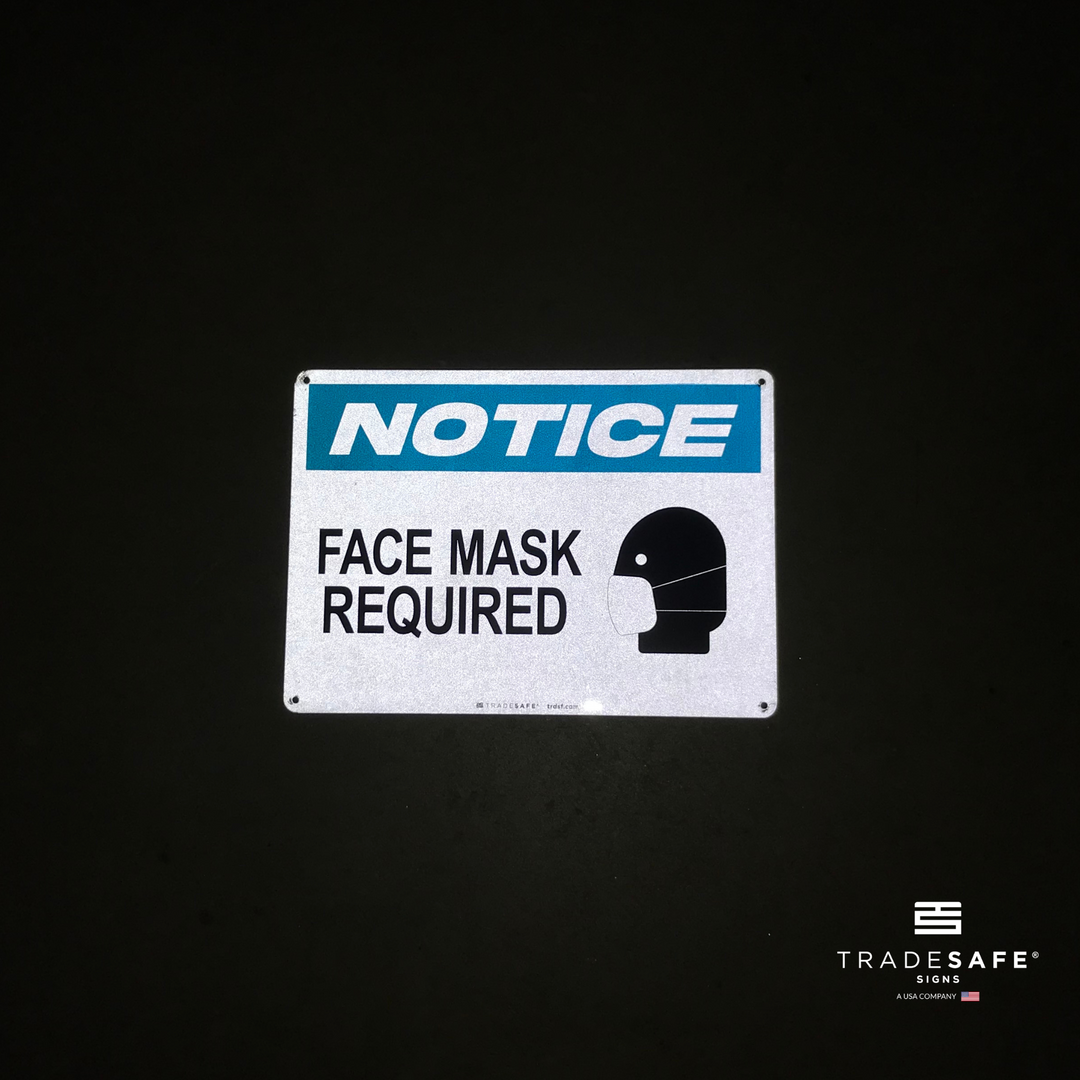 Fask Mask Required Face Mask Required Sign - Aluminum COVID-19 Signs | TRADESAFE