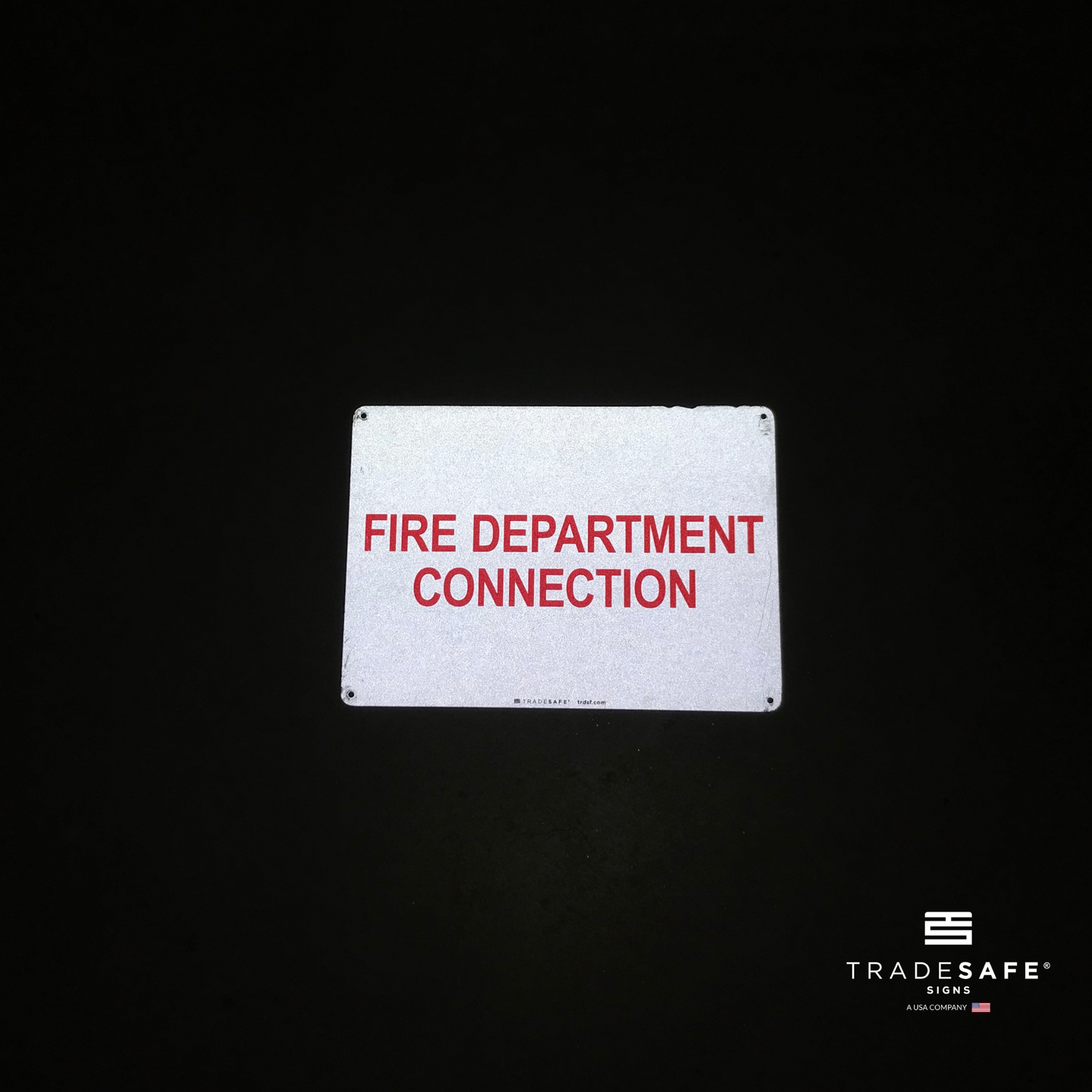 Fire Department Connection Sign - Aluminum Fire Safety Sign | TRADESAFE