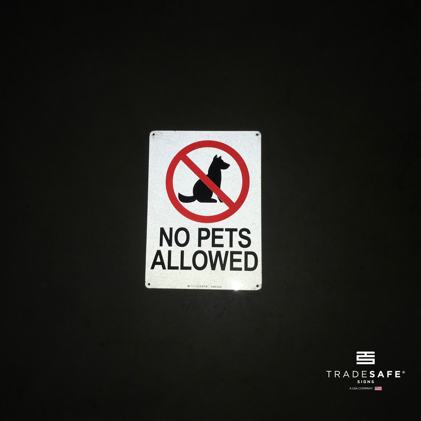 No Pets Allowed Sign - Aluminum Workplace Signs | TRADESAFE