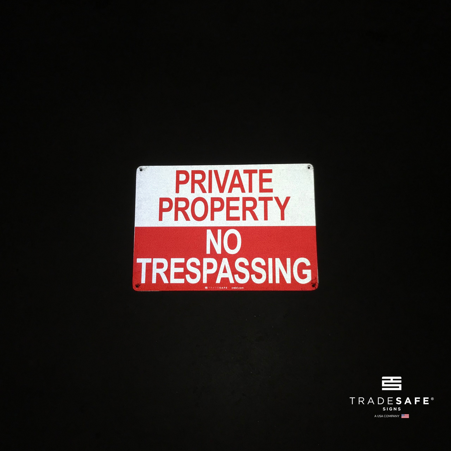 Private Property No Trespassing Sign Aluminum Workplace Signs Tradesafe 8753