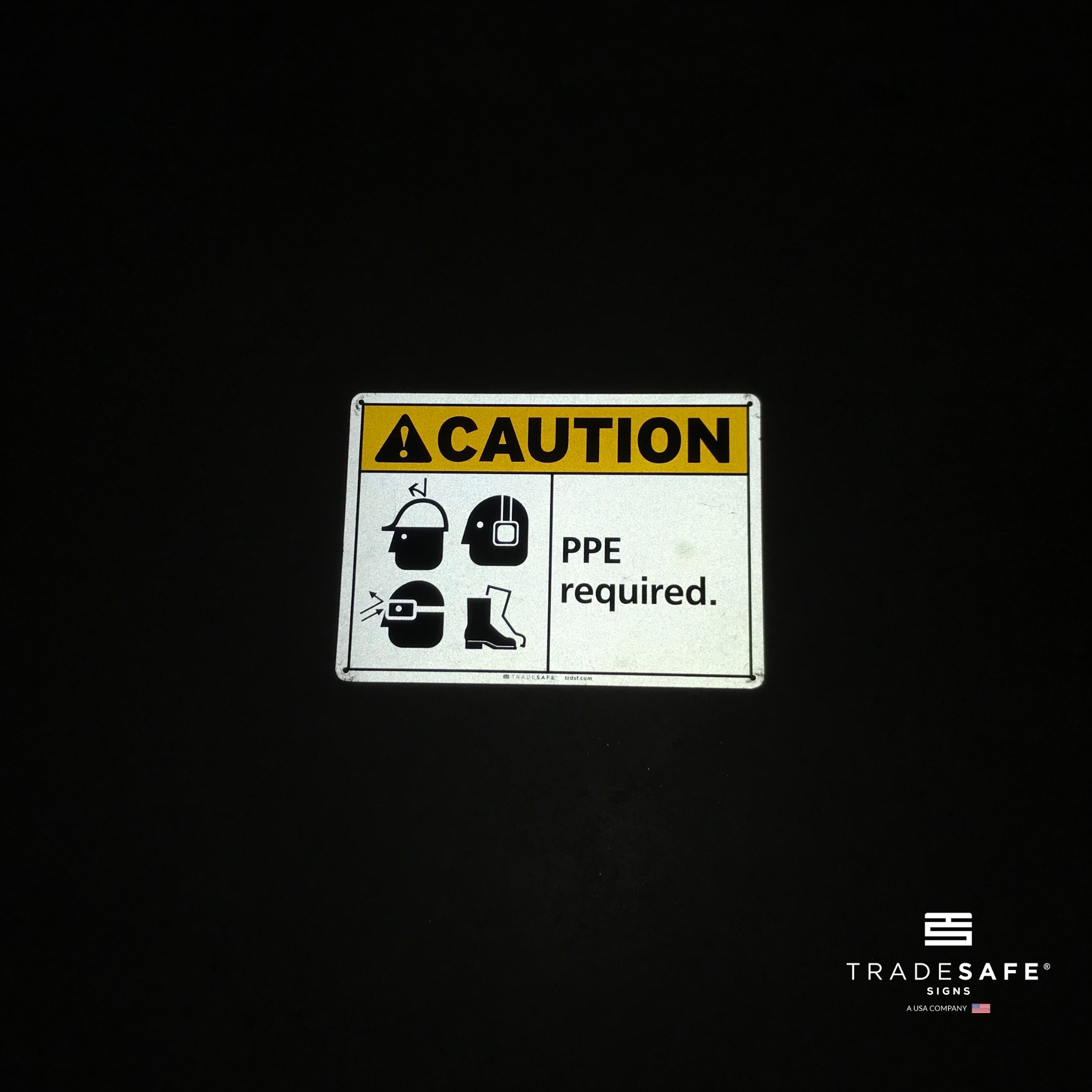 Ppe Required Sign Aluminum Ppe Signs Tradesafe