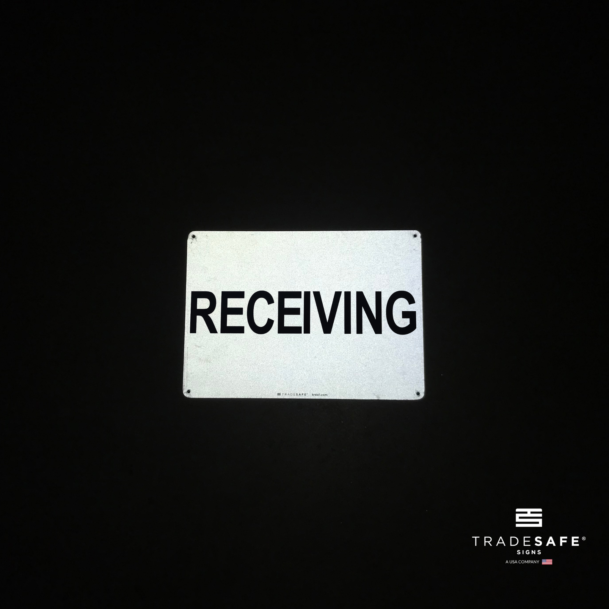 Tradesafe Shipping And Receiving Sign Business Sign Office Sign Quick Install Aluminum Safety Sign Light Reflective Uv Resistant Waterproof 14 X 10 Shipping Receiving Signs For Business