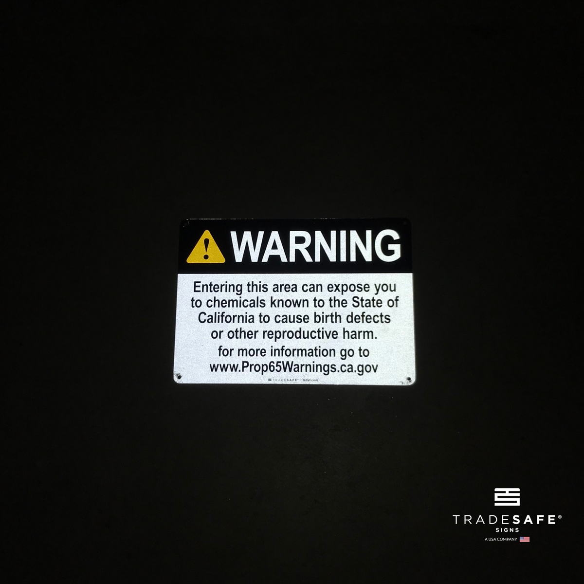 Reproductive Risk Sign Printable Prop-65 Sign Reproductive Harm - Aluminum Warning Sign | TRADESAFE