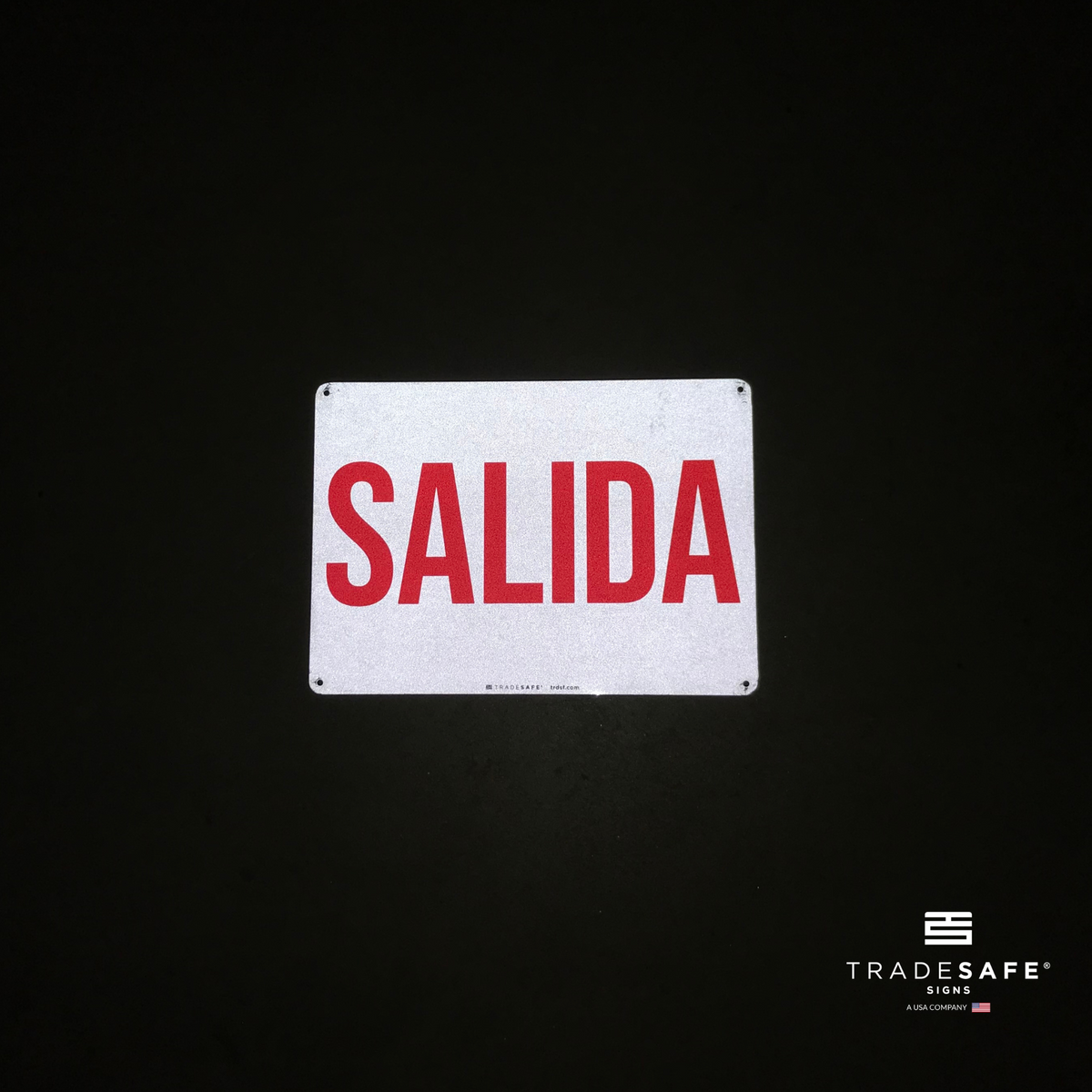 Salida Sign Exit Sign - Salida - Aluminum Exit Sign | TRADESAFE