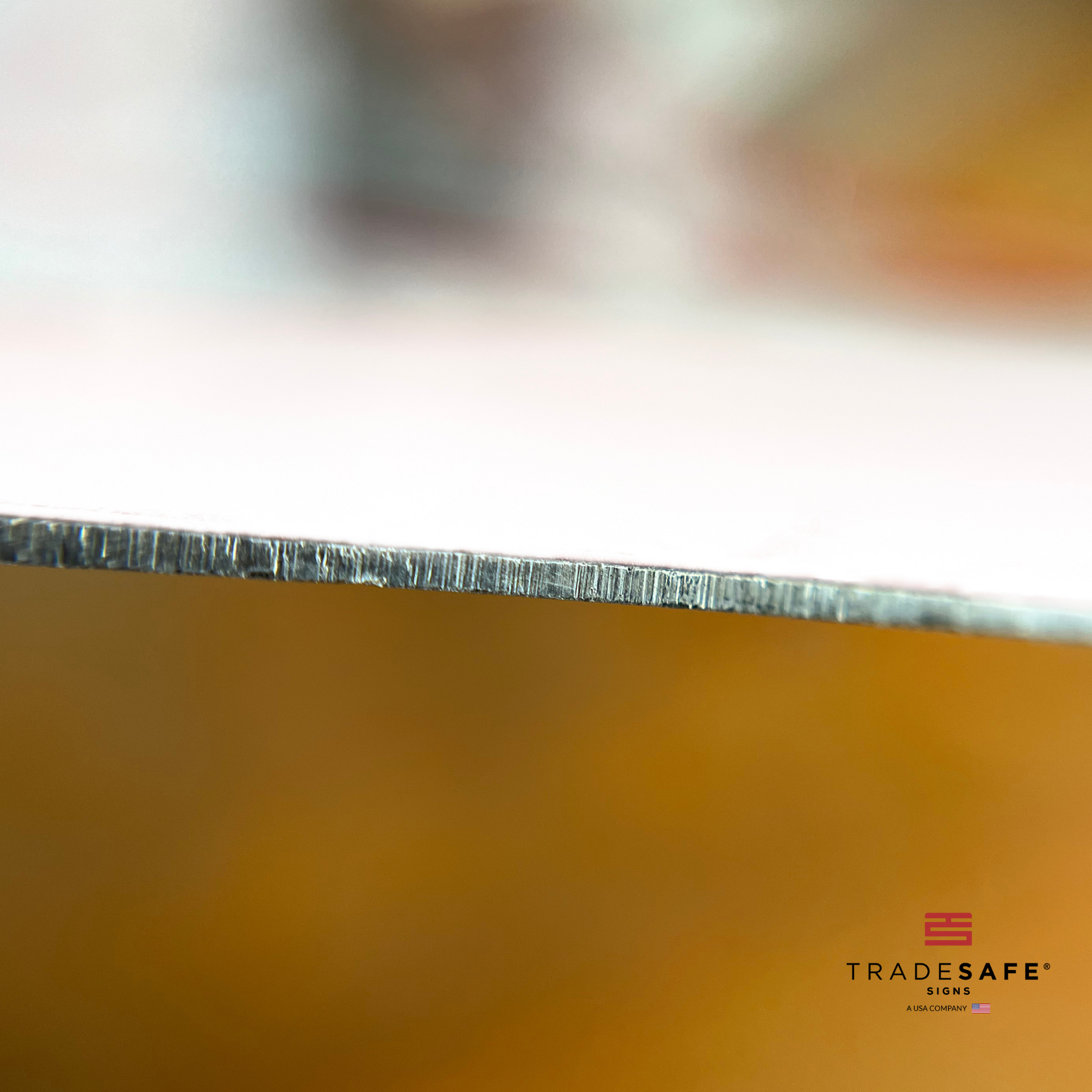 thickness of tradesafe's aluminum sign