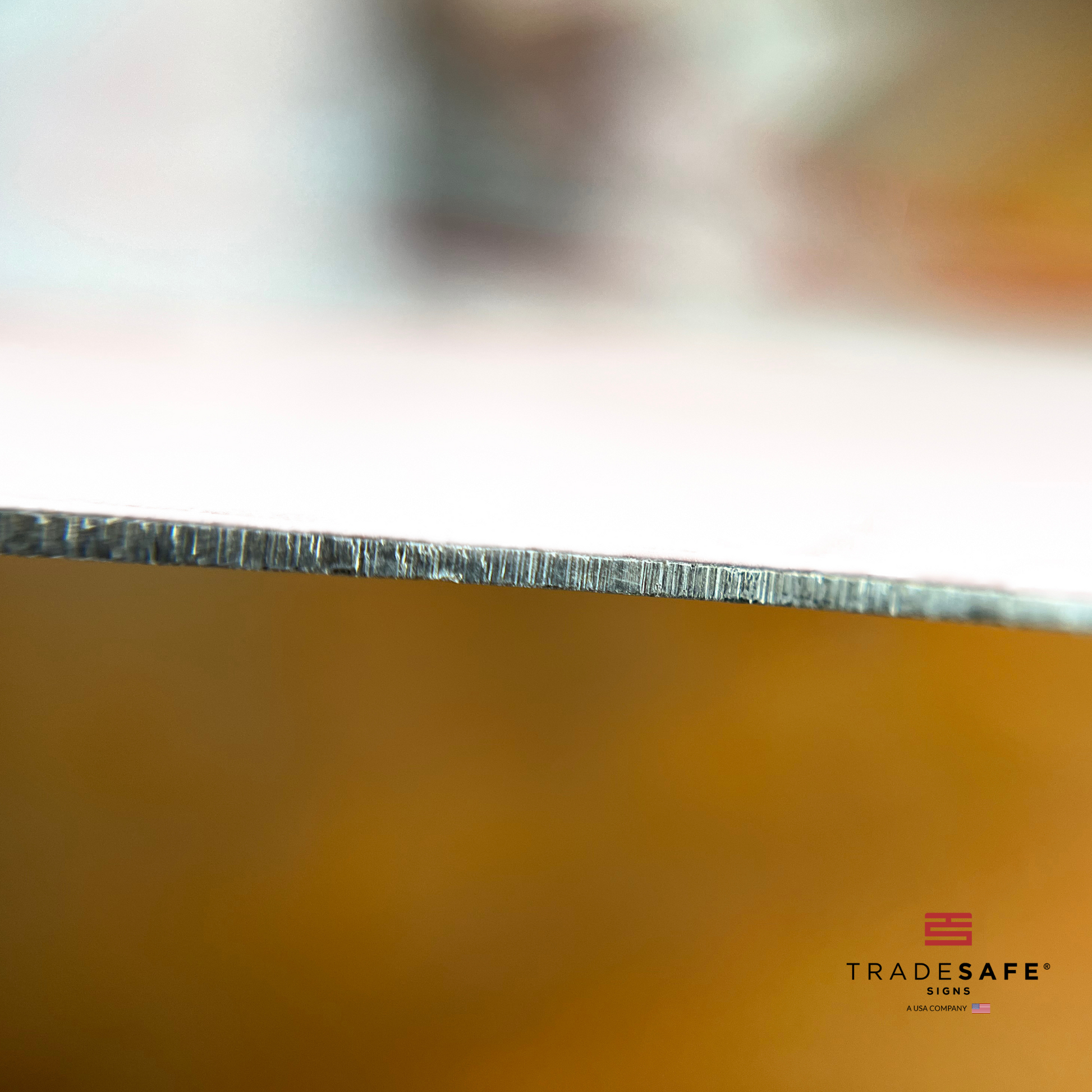 thickness of tradesafe's aluminum sign