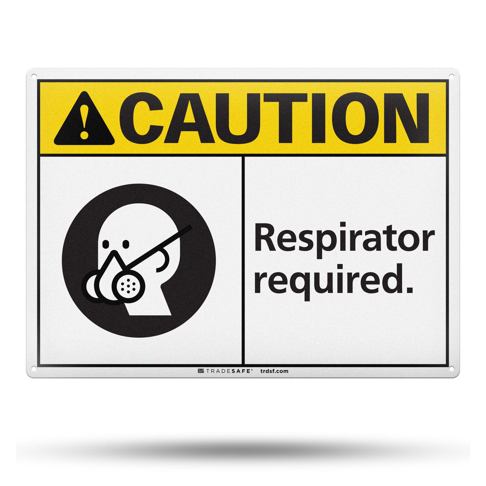 Respirator Required Aluminum Sign