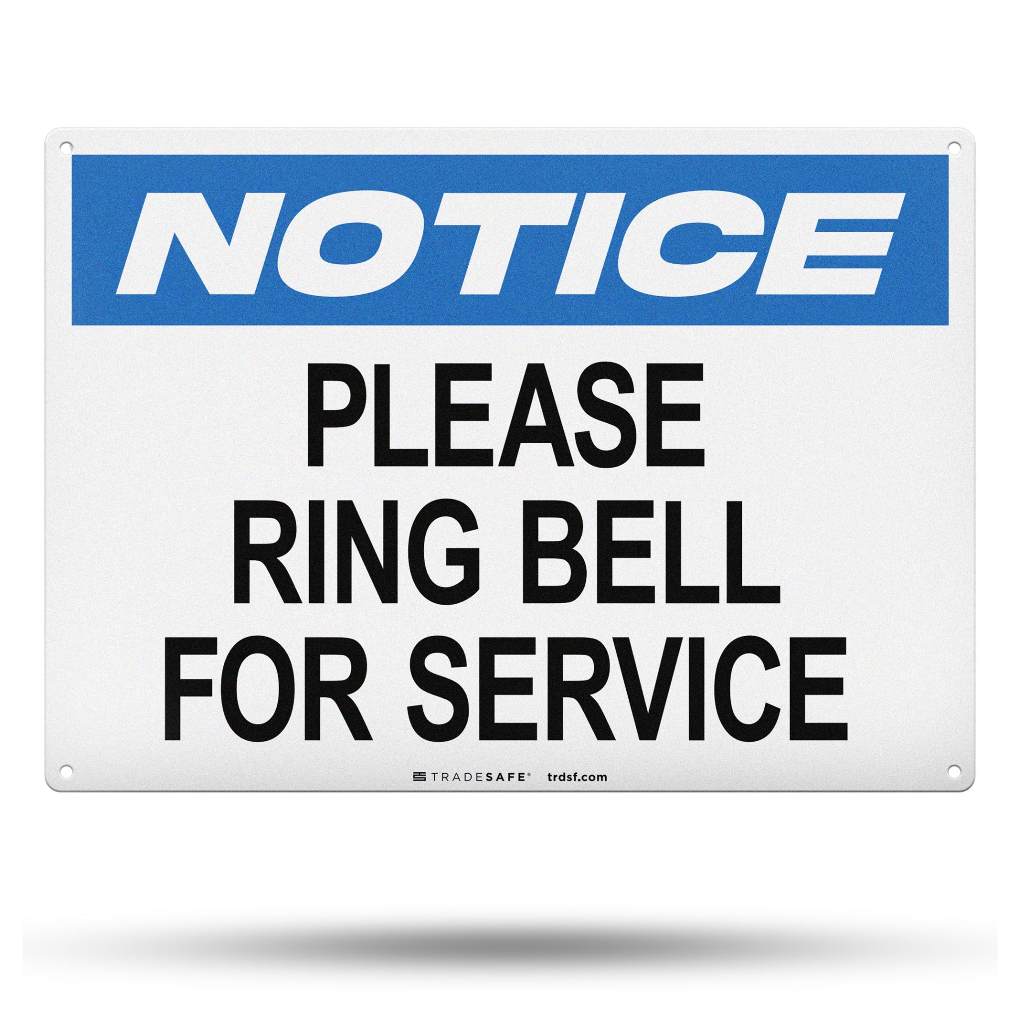 Ring Bell for Service Aluminum Sign