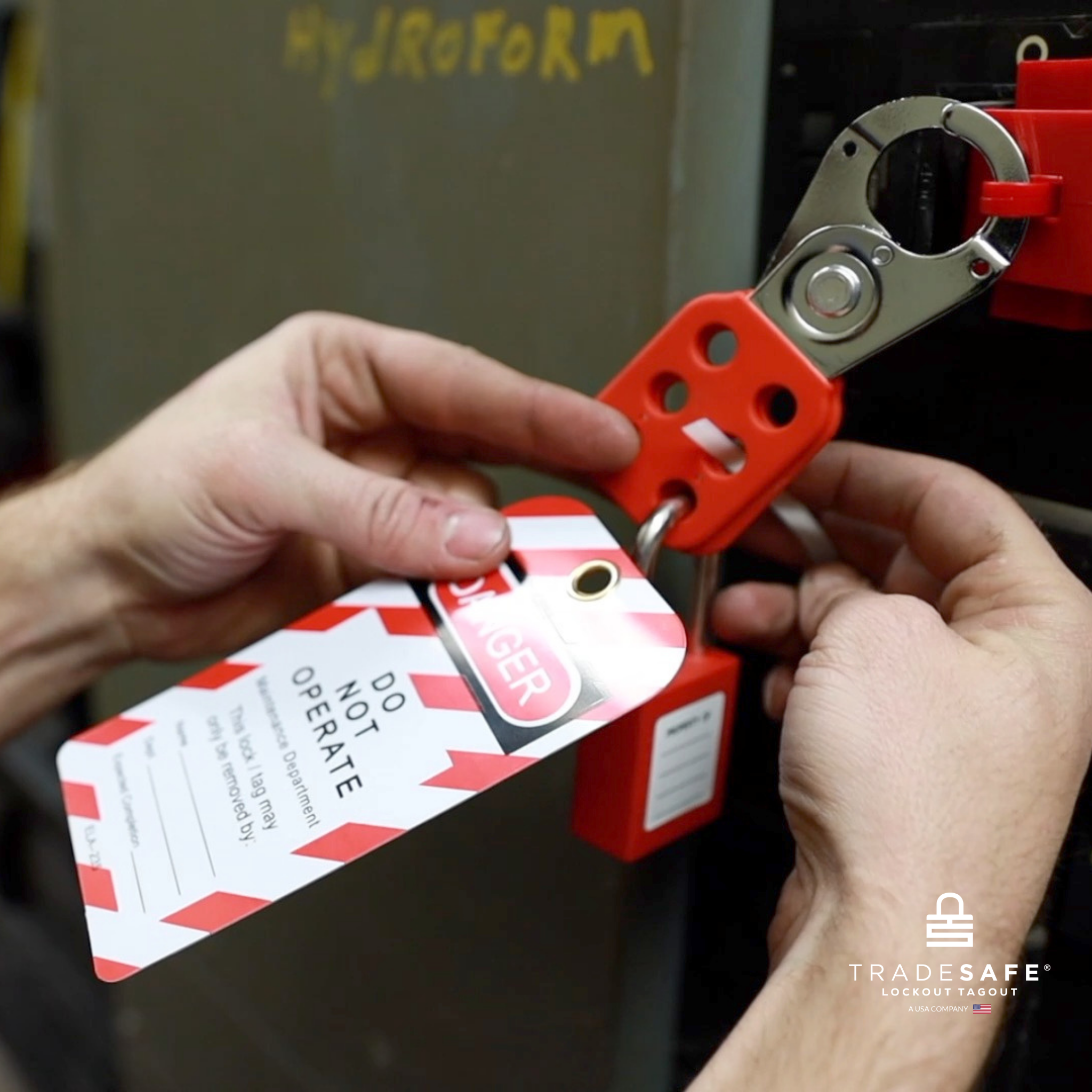 TRADESAFE Lockout Tagout Tags - 30 Danger Do Not Operate Tags with 30