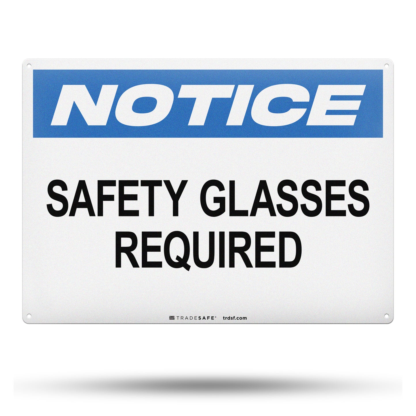 safety glasses required sign