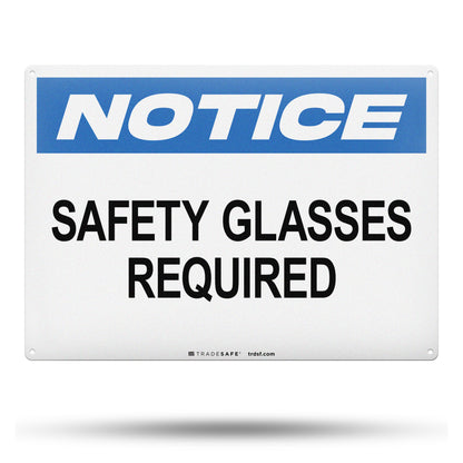 safety glasses required sign