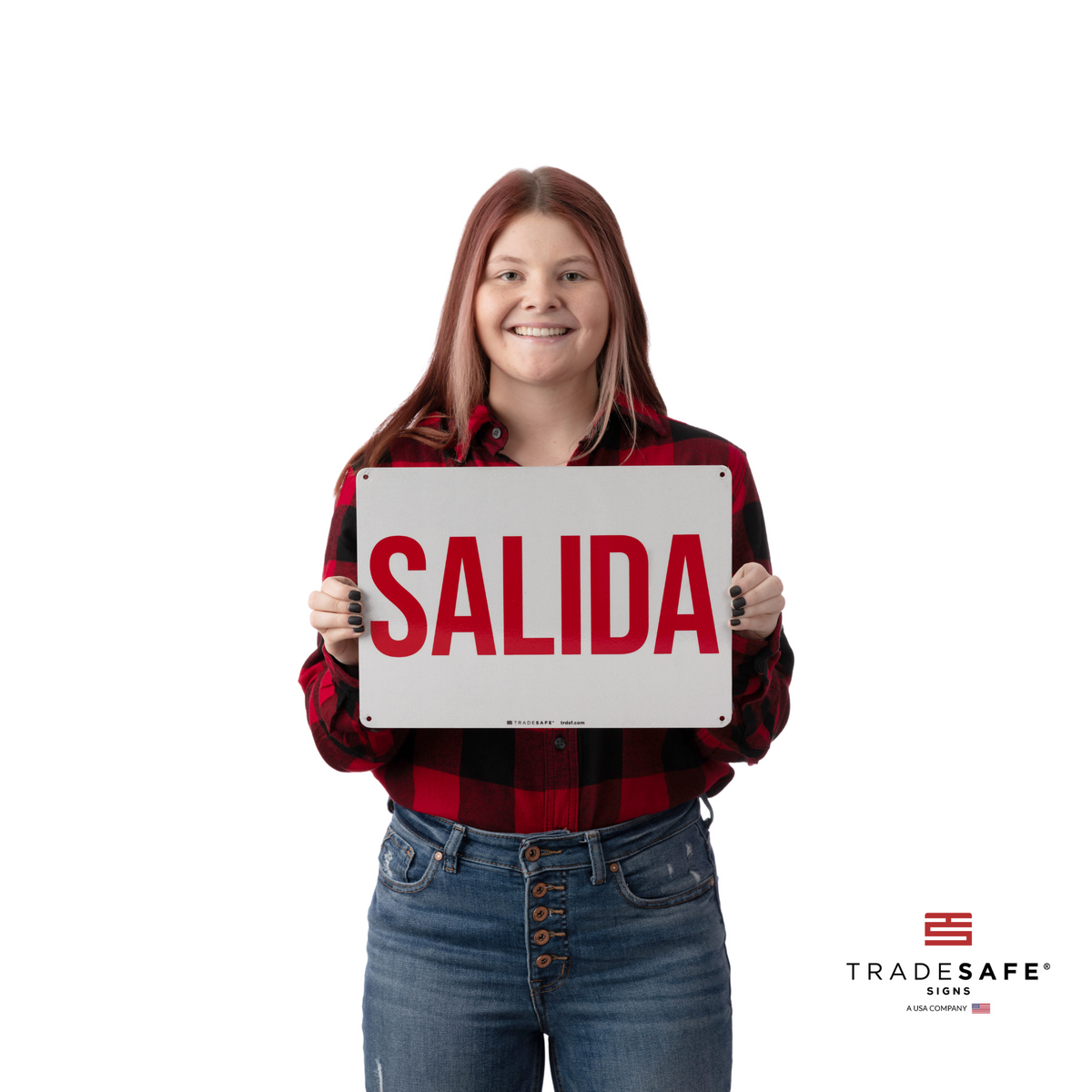 Salida Sign Exit Sign - Salida - Aluminum Exit Sign | TRADESAFE