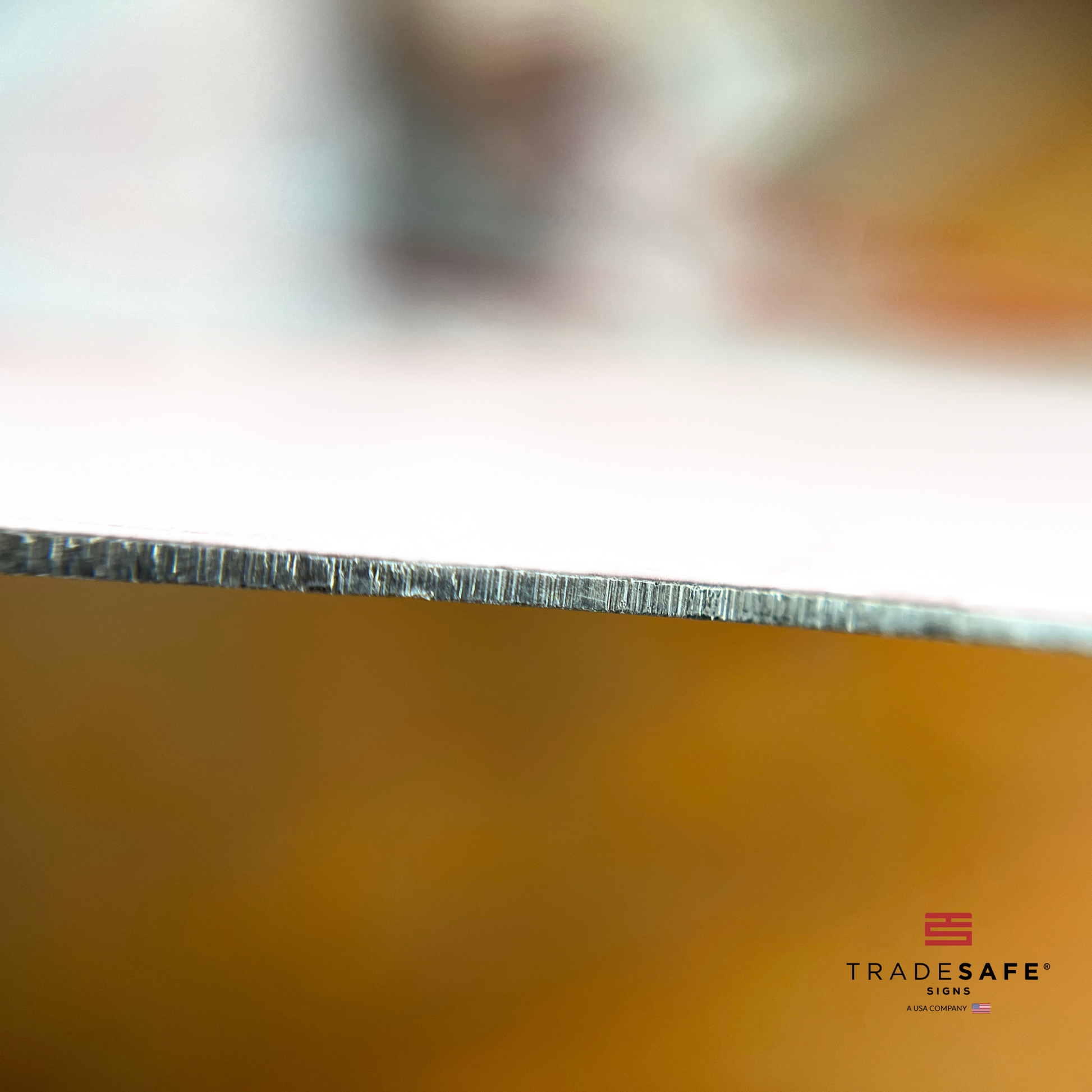 thickness of tradesafe's aluminum sign