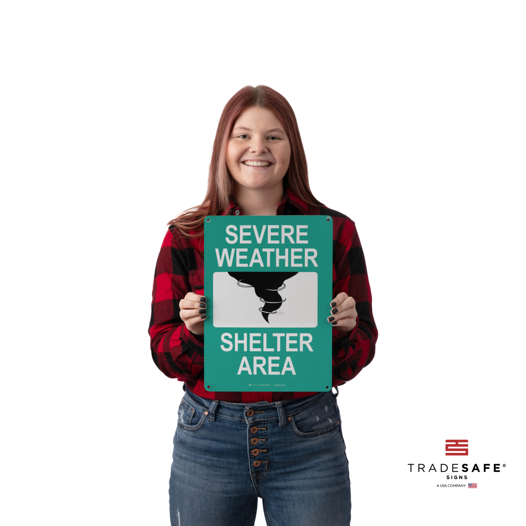 Weather Exposure Sign Severe Weather Shelter Sign - Aluminum Evacuation Signs | TRADESAFE