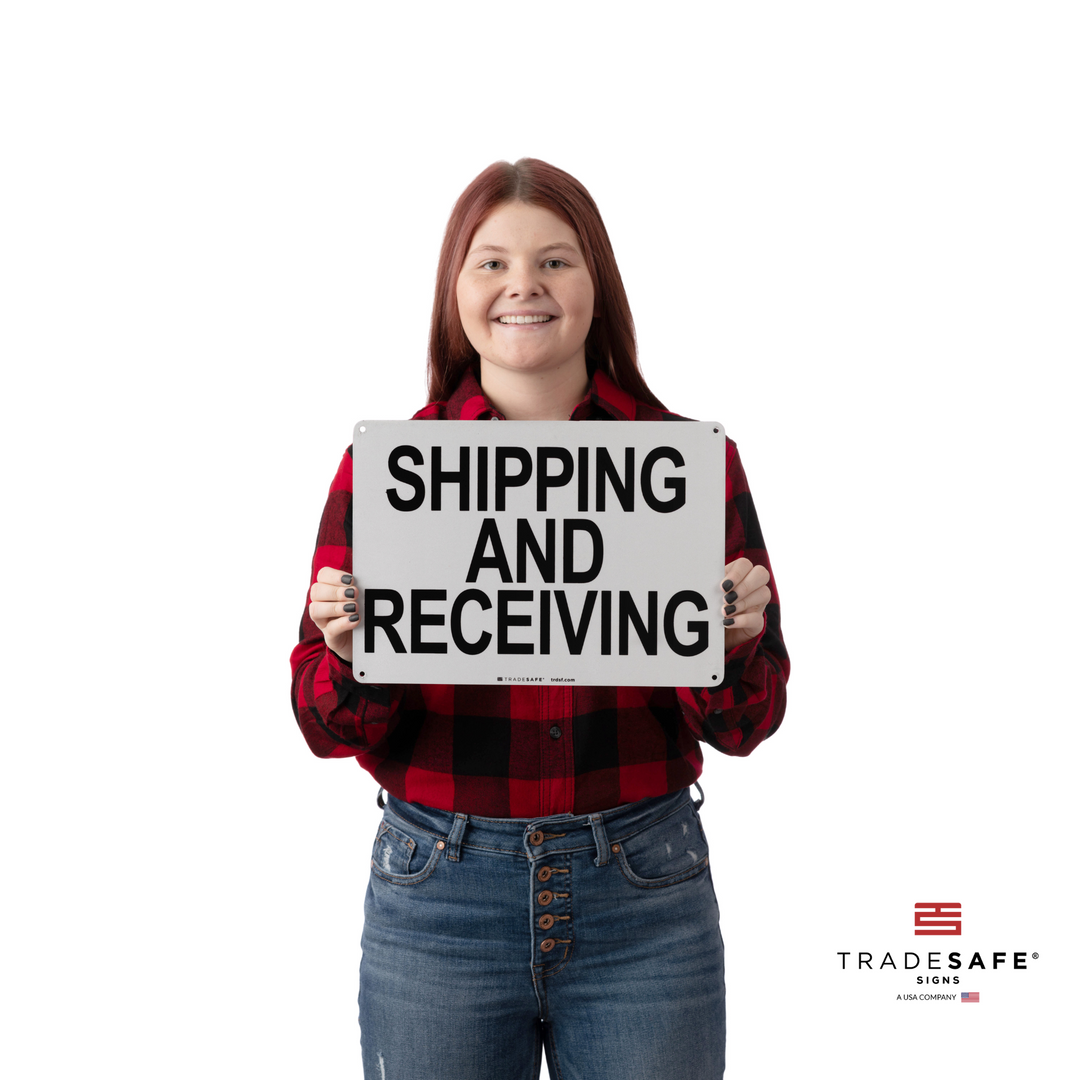 Receiving Guide Notes Sign Shipping and Receiving Sign - Aluminum Facility Signs | TRADESAFE