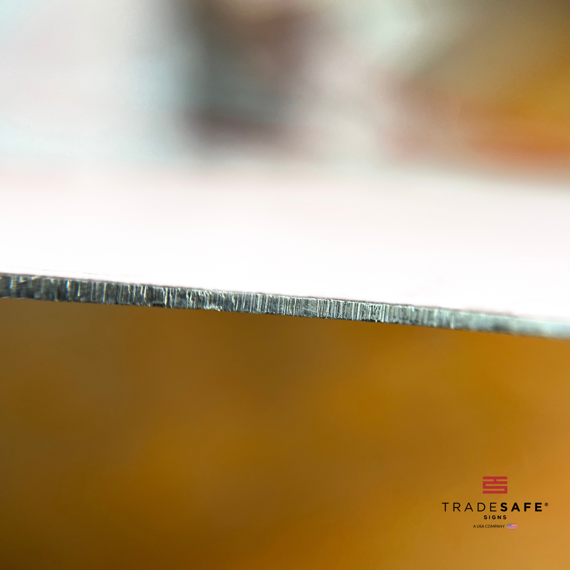 thickness of tradesafe's aluminum sign