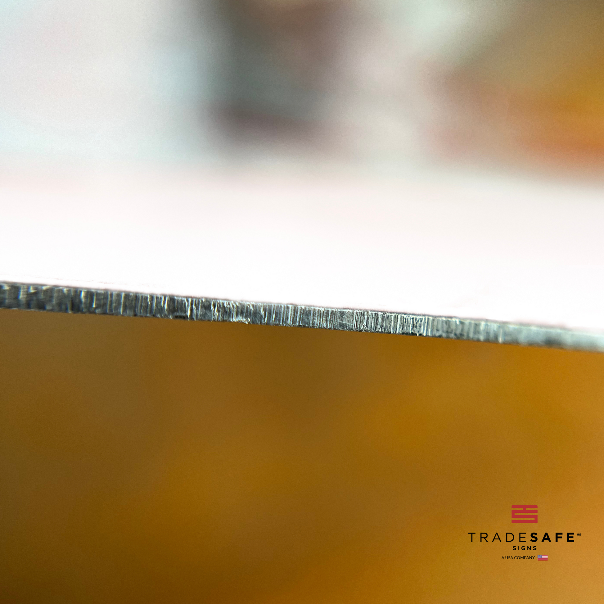 thickness of tradesafe's aluminum sign