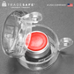 top view of emergency push button cover round with button inside