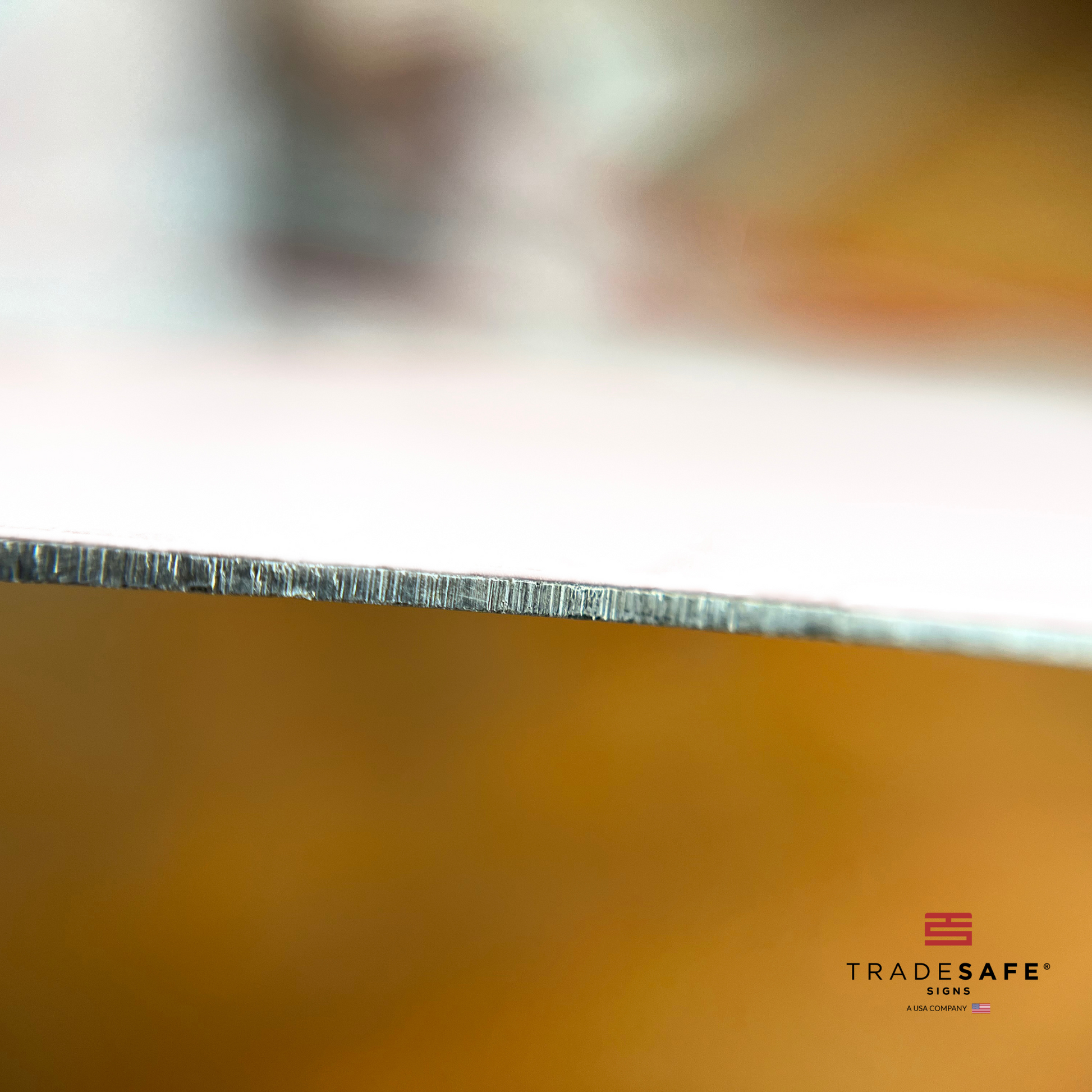 thickness of tradesafe's aluminum sign