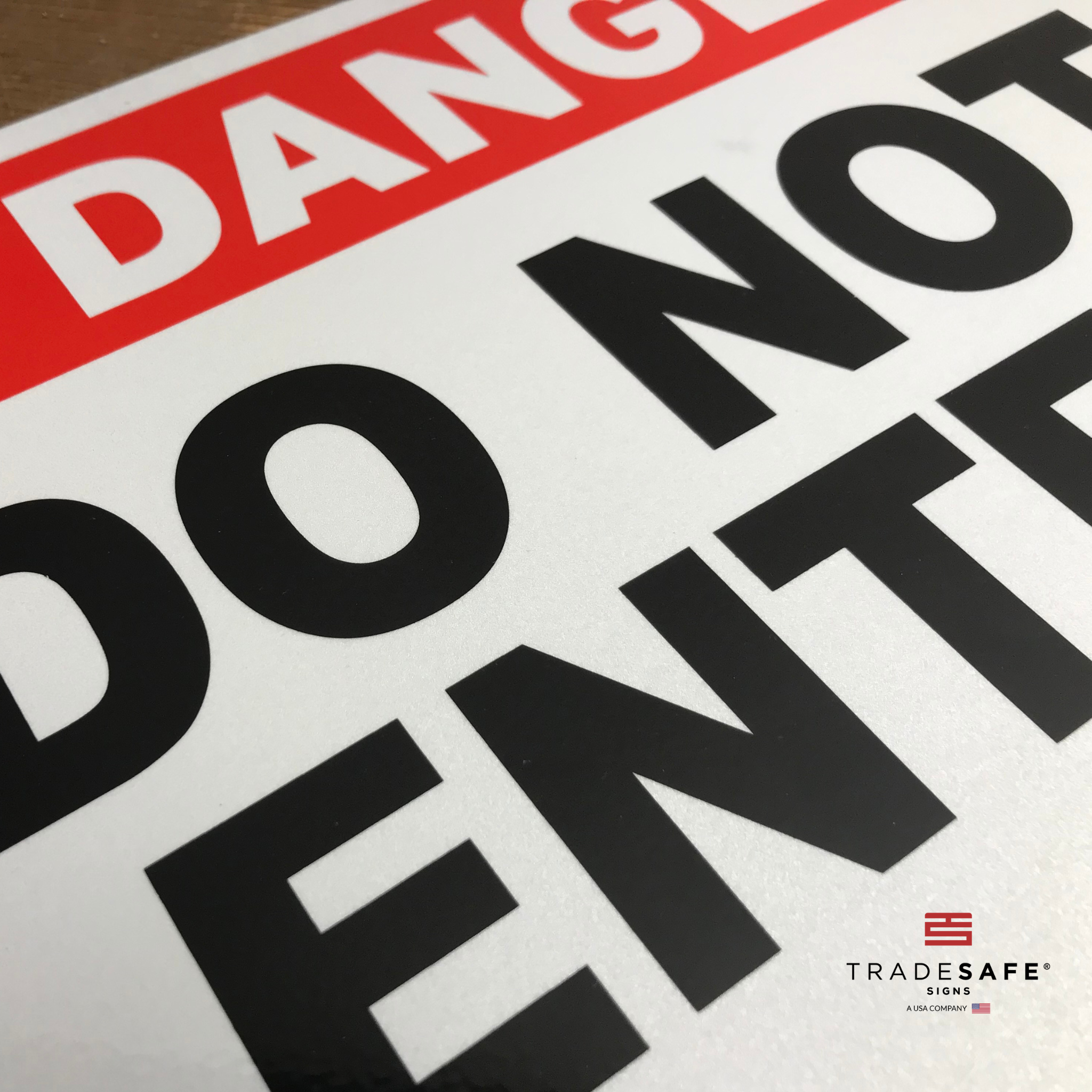 Danger Do Not Enter Sign - Aluminum Exit Sign | TRADESAFE Danger Do Not Enter Sign - Aluminum Exit Sign | TRADESAFE