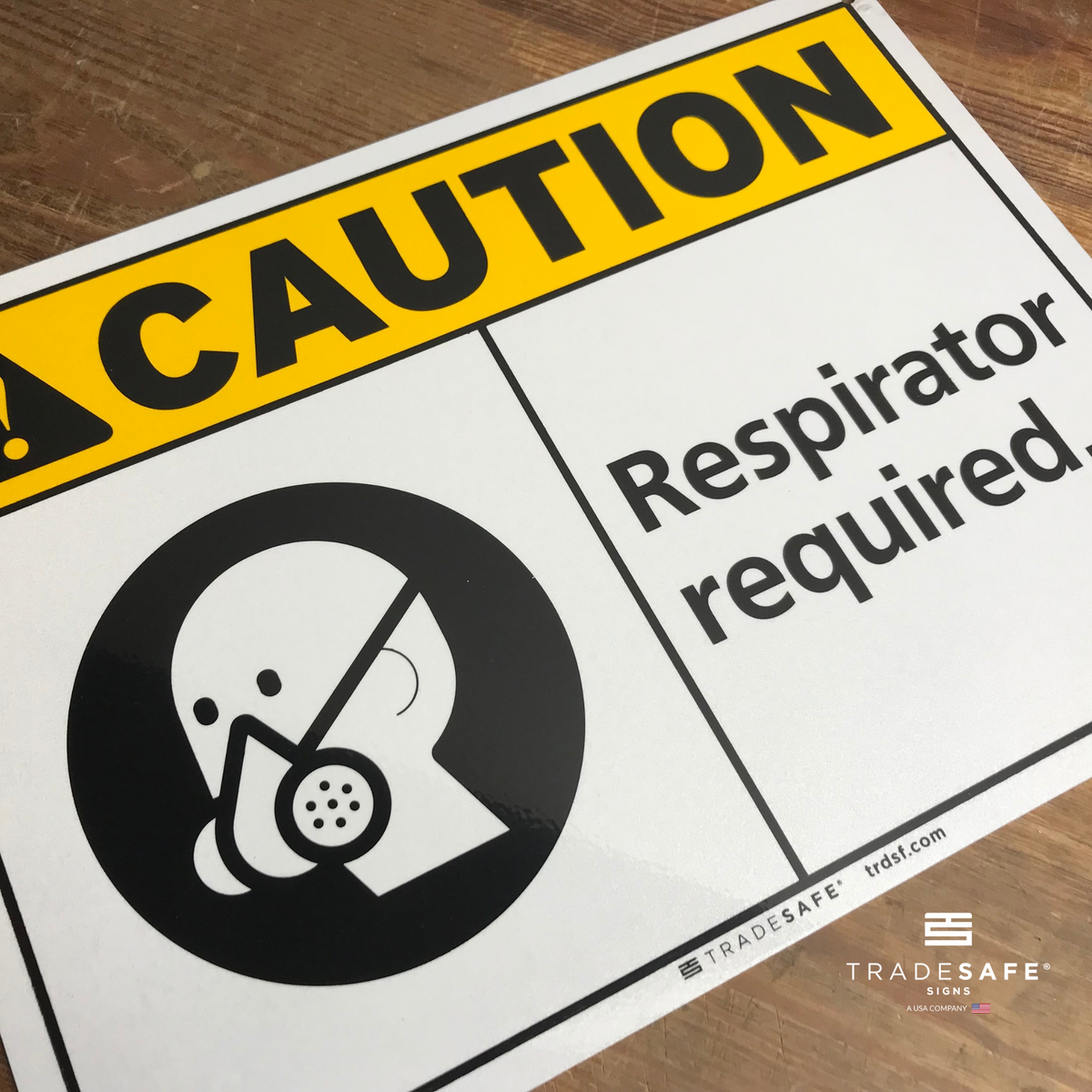 Respiratory Protection Control Sign Respirator Warning Sign