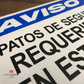 vibrant and highly visible PPE sign