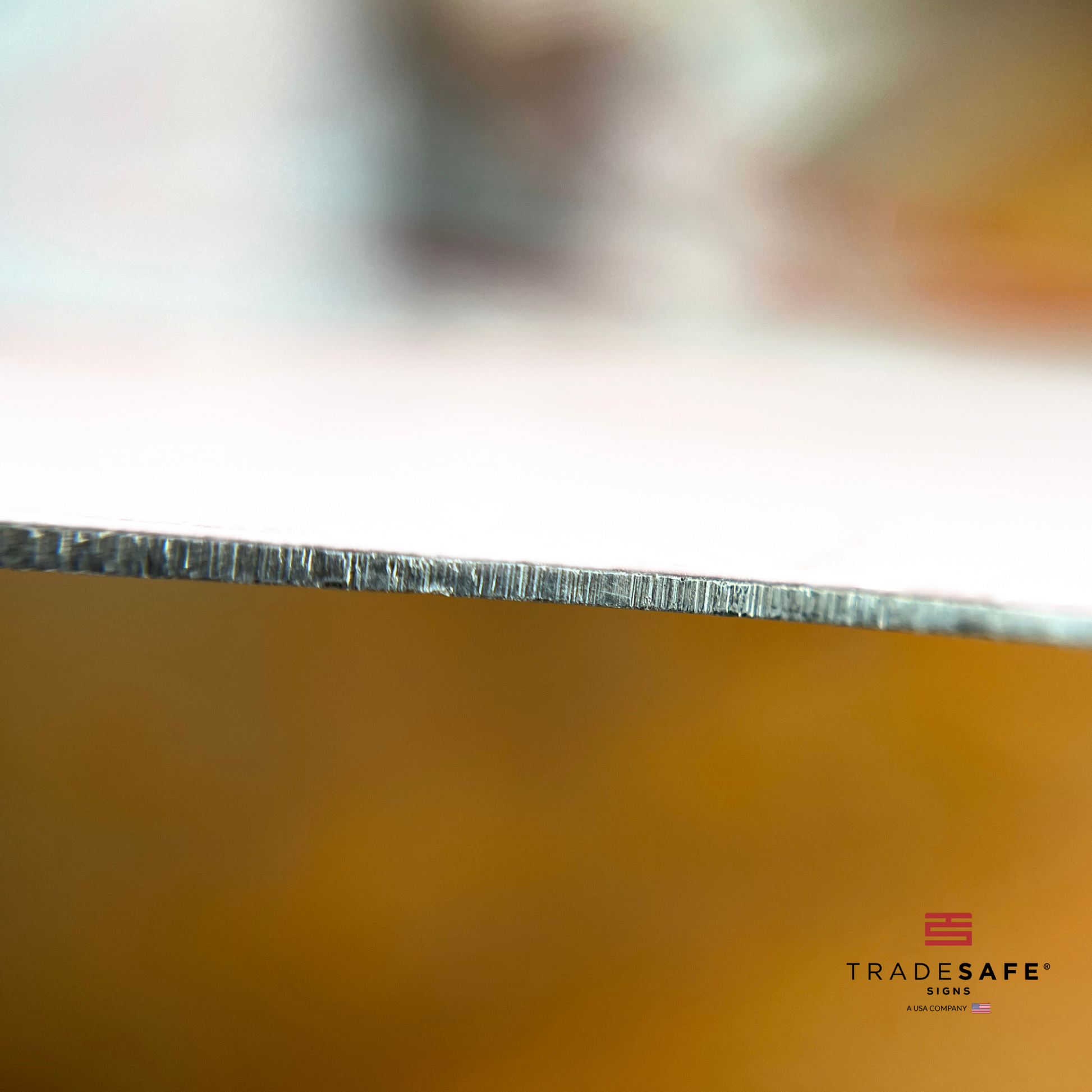 thickness of tradesafe's aluminum sign