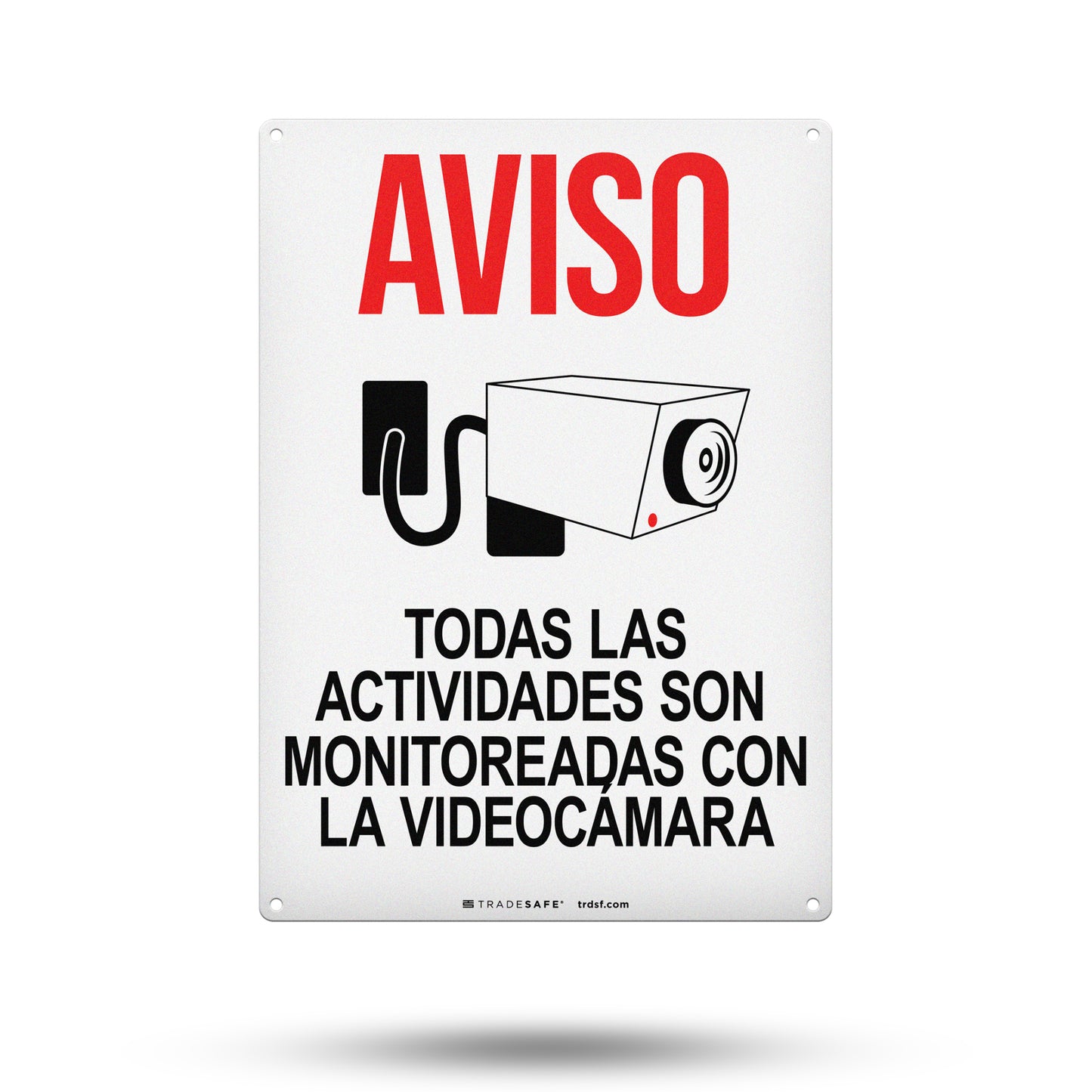 video surveillance sign in spanish