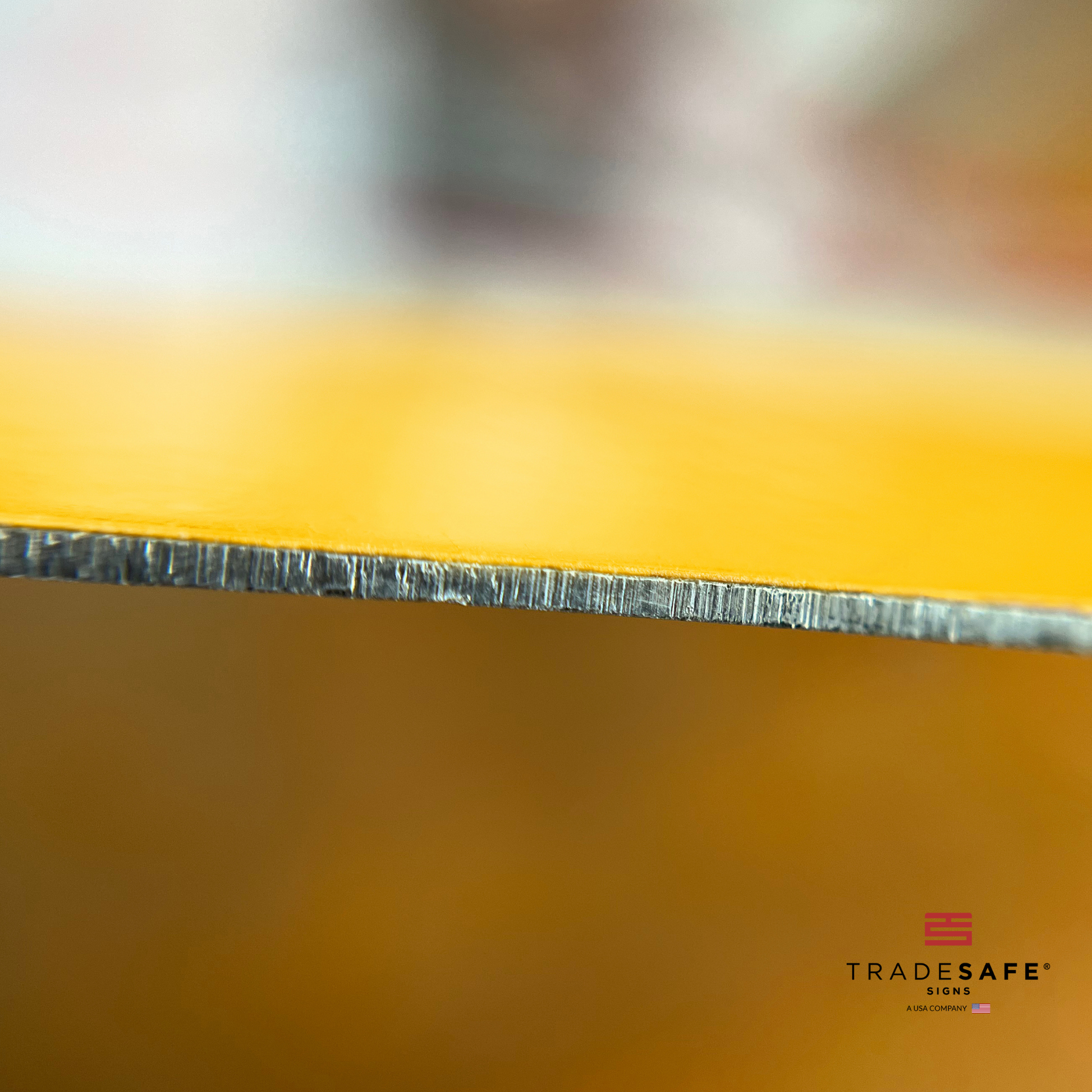 thickness of tradesafe's aluminum sign