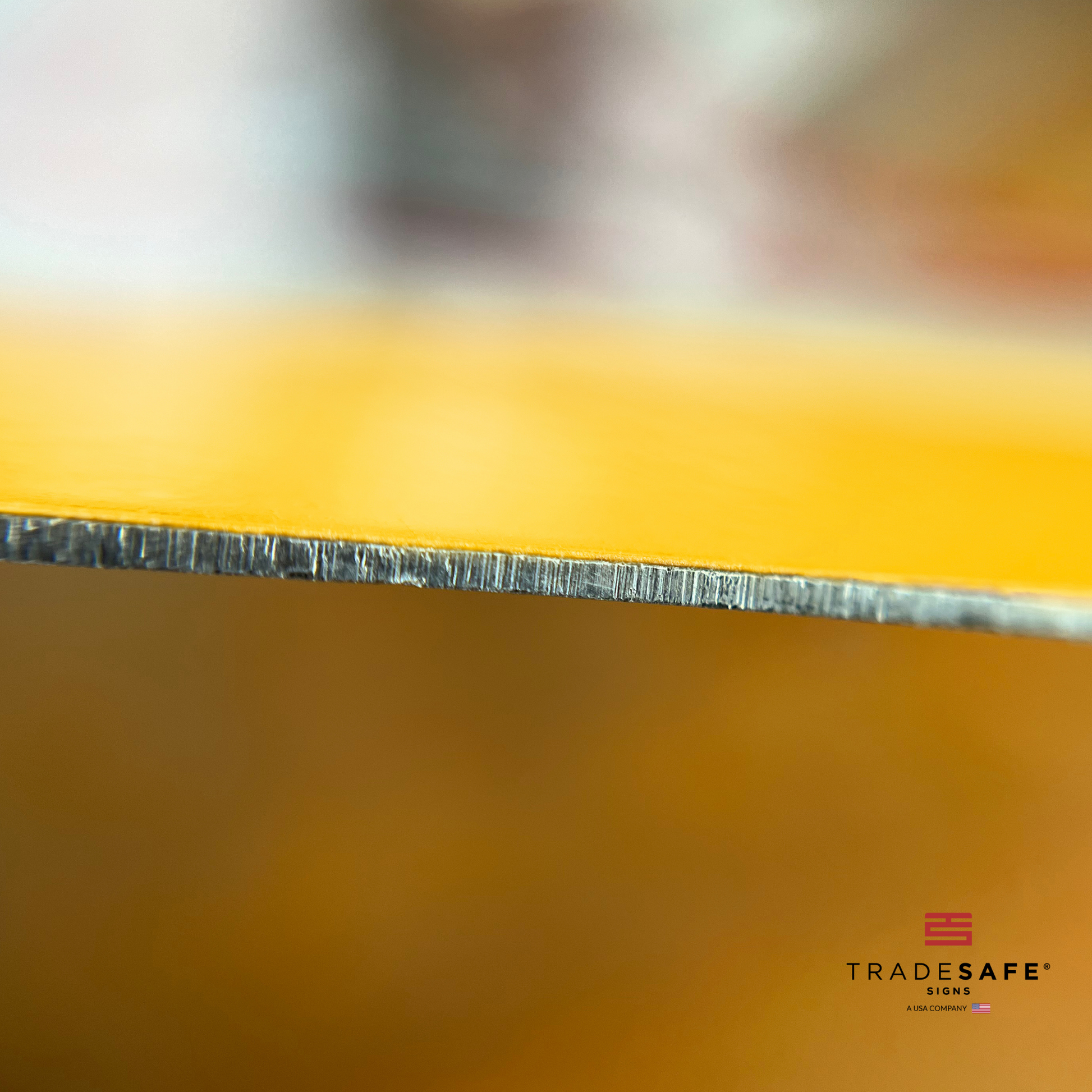 thickness of tradesafe's aluminum sign